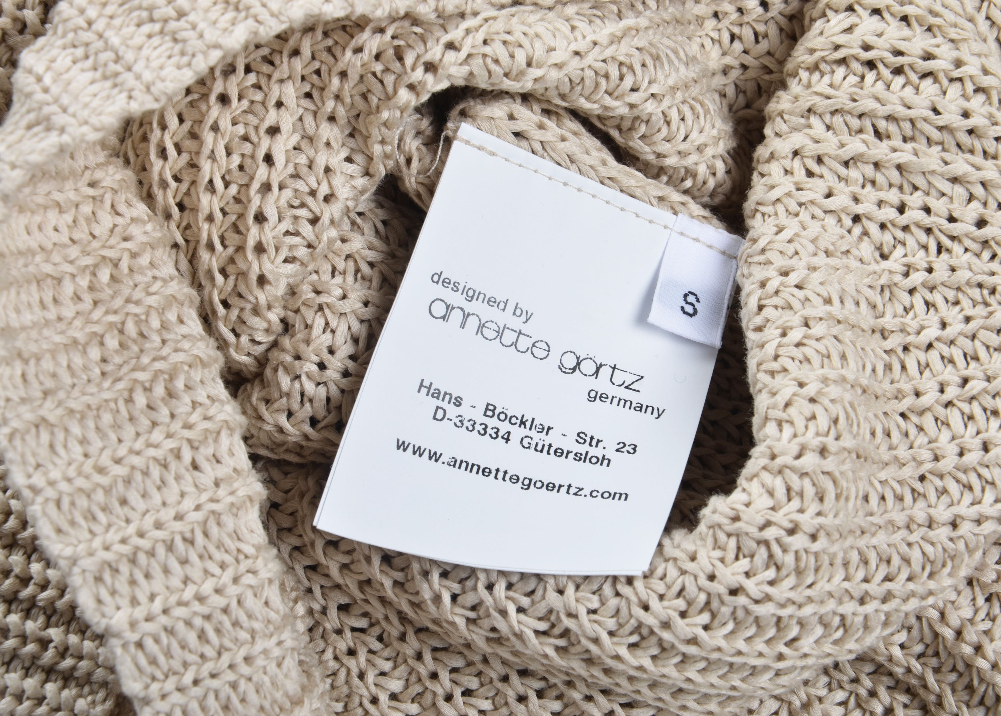 Annette Gortz Annette Gortz Cotton Knitted Oversized Sweater Jumper Size S / US 4 / IT 40 - 8 Thumbnail