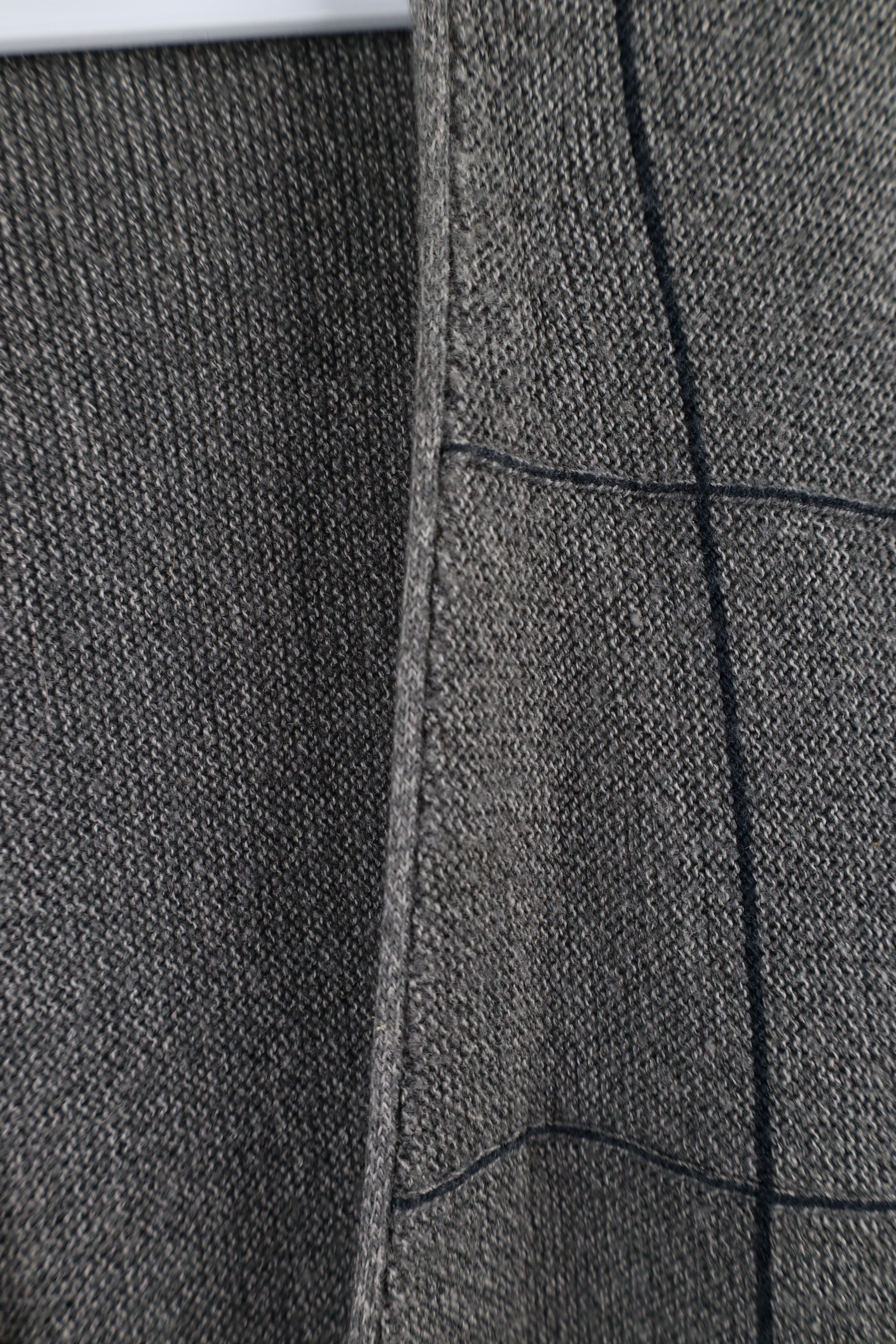 Vintage Vintage 90s Streetwear Knit Button Cardigan Sweater Gray Size US XL / EU 56 / 4 - 6 Thumbnail
