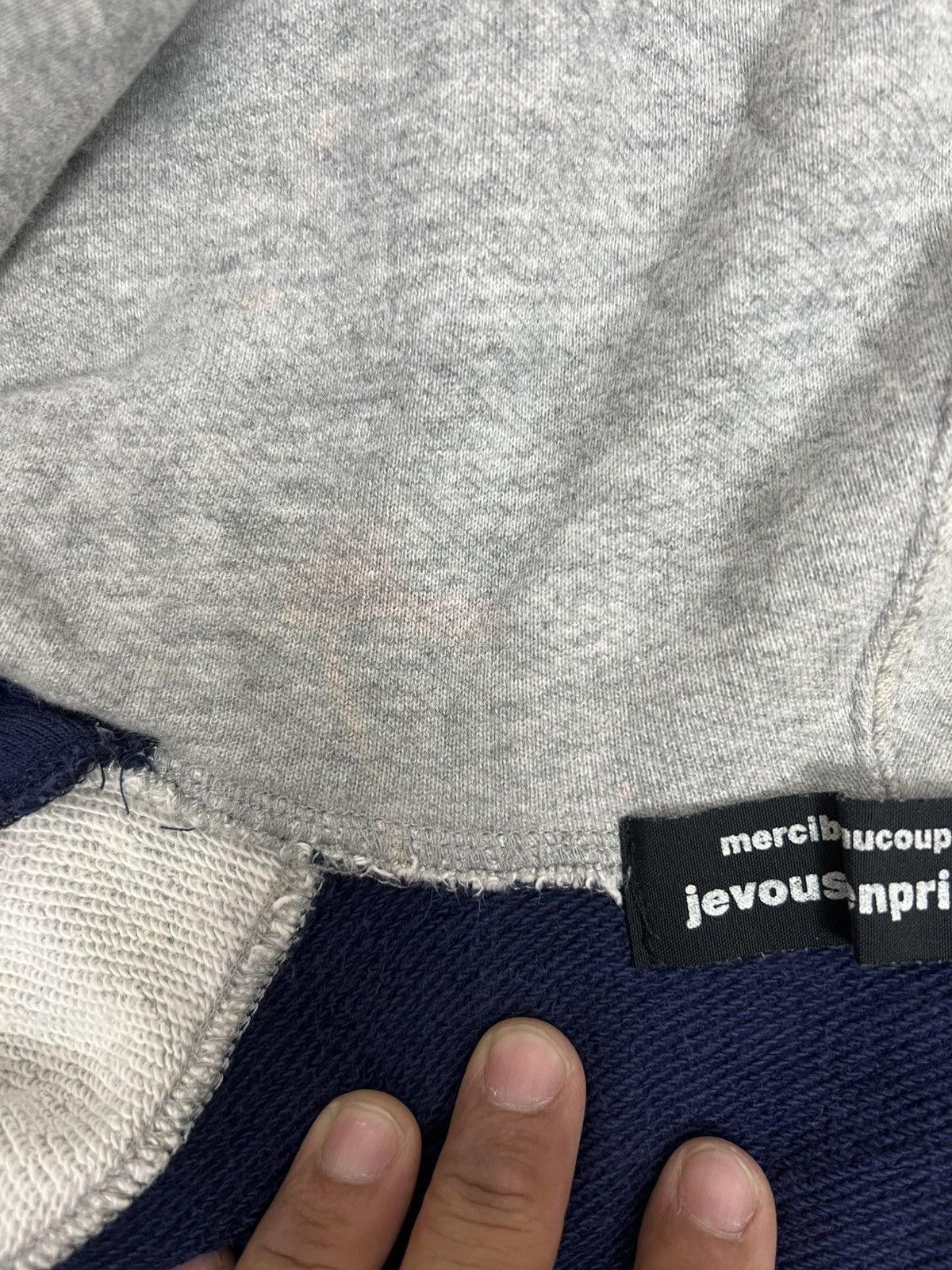 mercibeaucoup Vtg Mercibeaucoup, Je Vous Enprie! Varsity Hoodie Size US L / EU 52-54 / 3 - 11 Thumbnail