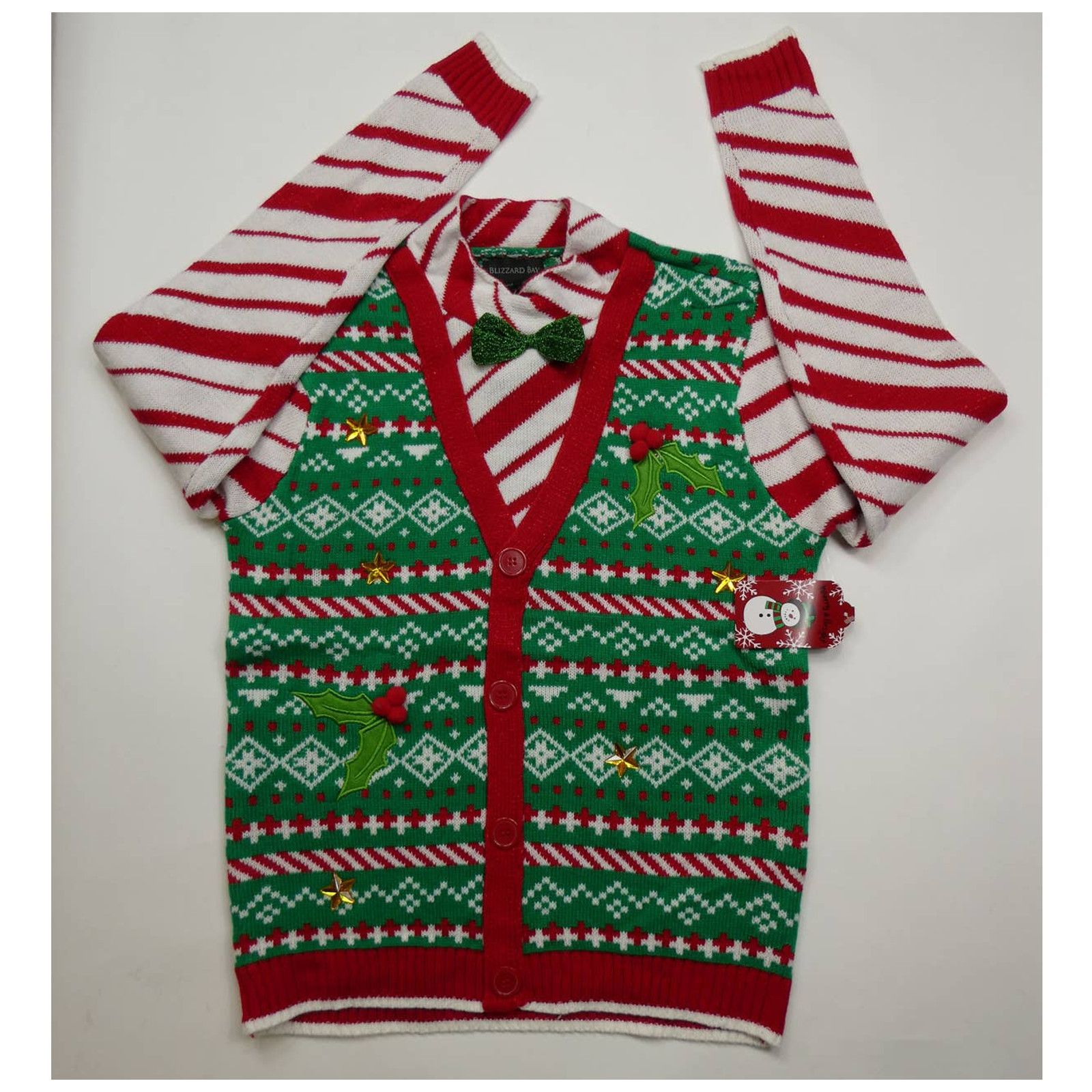 Holiday Brand BLIZZARD BAY holiday sweater, candy cane gift sweater, small Size US S / EU 44-46 / 1 - 1 Thumbnail