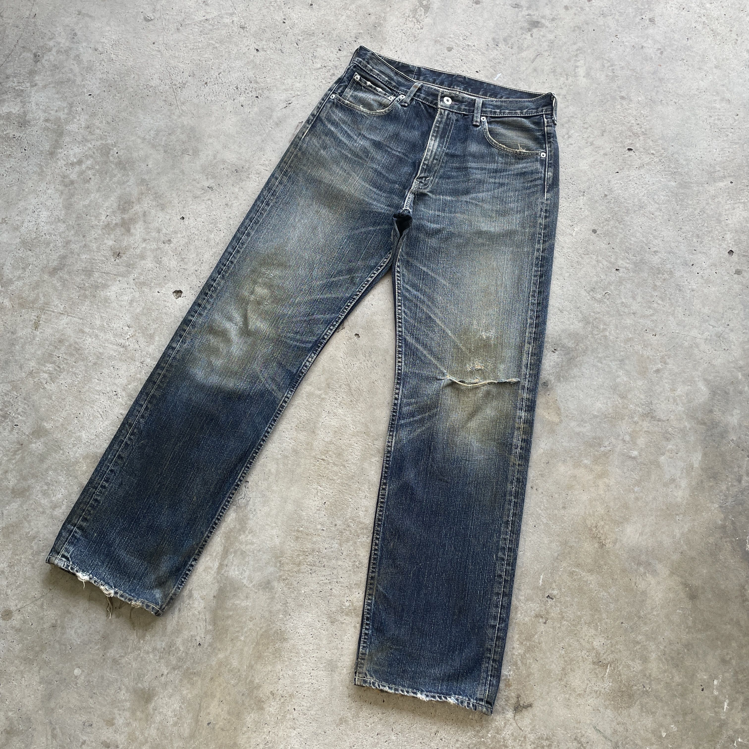 Levi's W32 VINTAGE LEVIS DISTRESSED JEANS RUSTY FADED PANTS DENIM Size US 32 / EU 48 - 1 Thumbnail