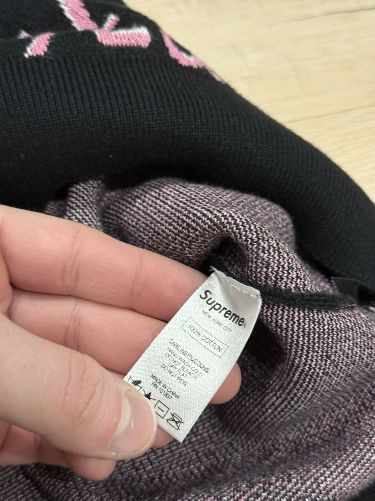 Supreme Supreme 2013 Hate Knit Sweater Size US XL / EU 56 / 4 - 7 Thumbnail
