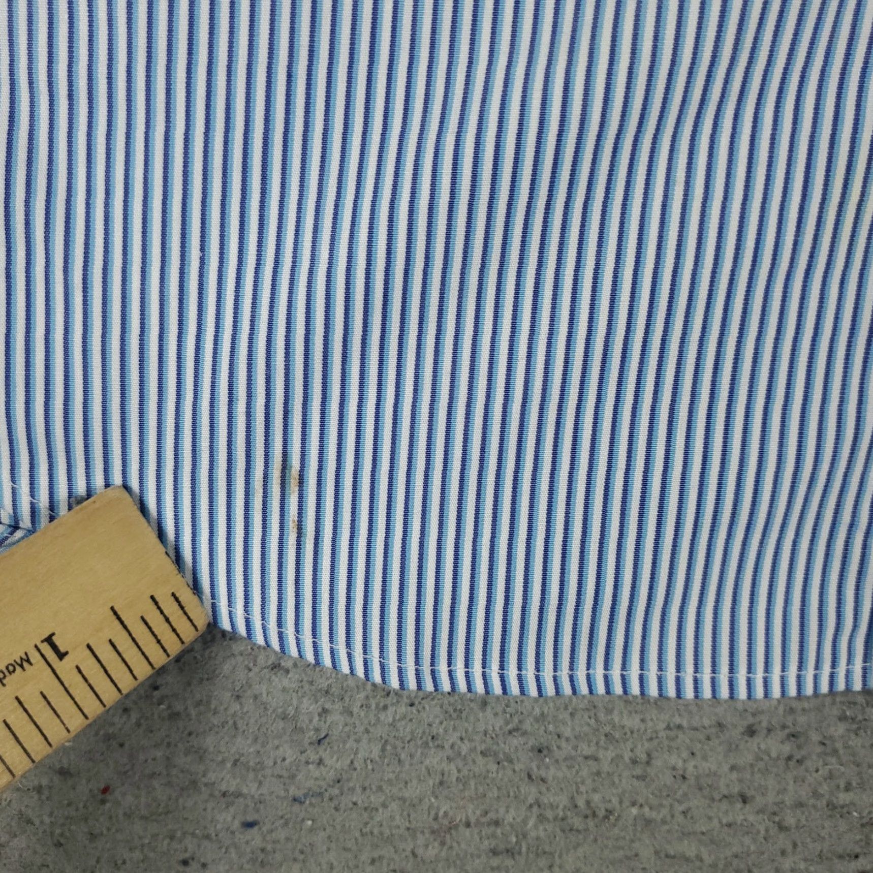 Ralph Lauren Ralph Lauren Shirt Mens 16 Blue Striped Classic Dress Button Up Long Sleeve Concrete Details Size 42R - 4 Thumbnail