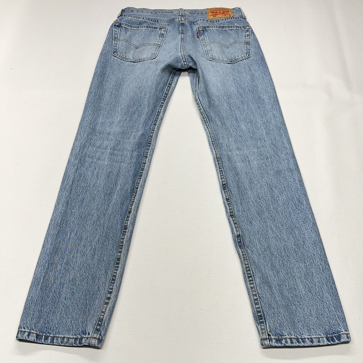 Levi's Levis Jeans Blue 502 Regular Taper Denim Washed Faded Y2K Size US 30 / EU 46 - 15 Thumbnail