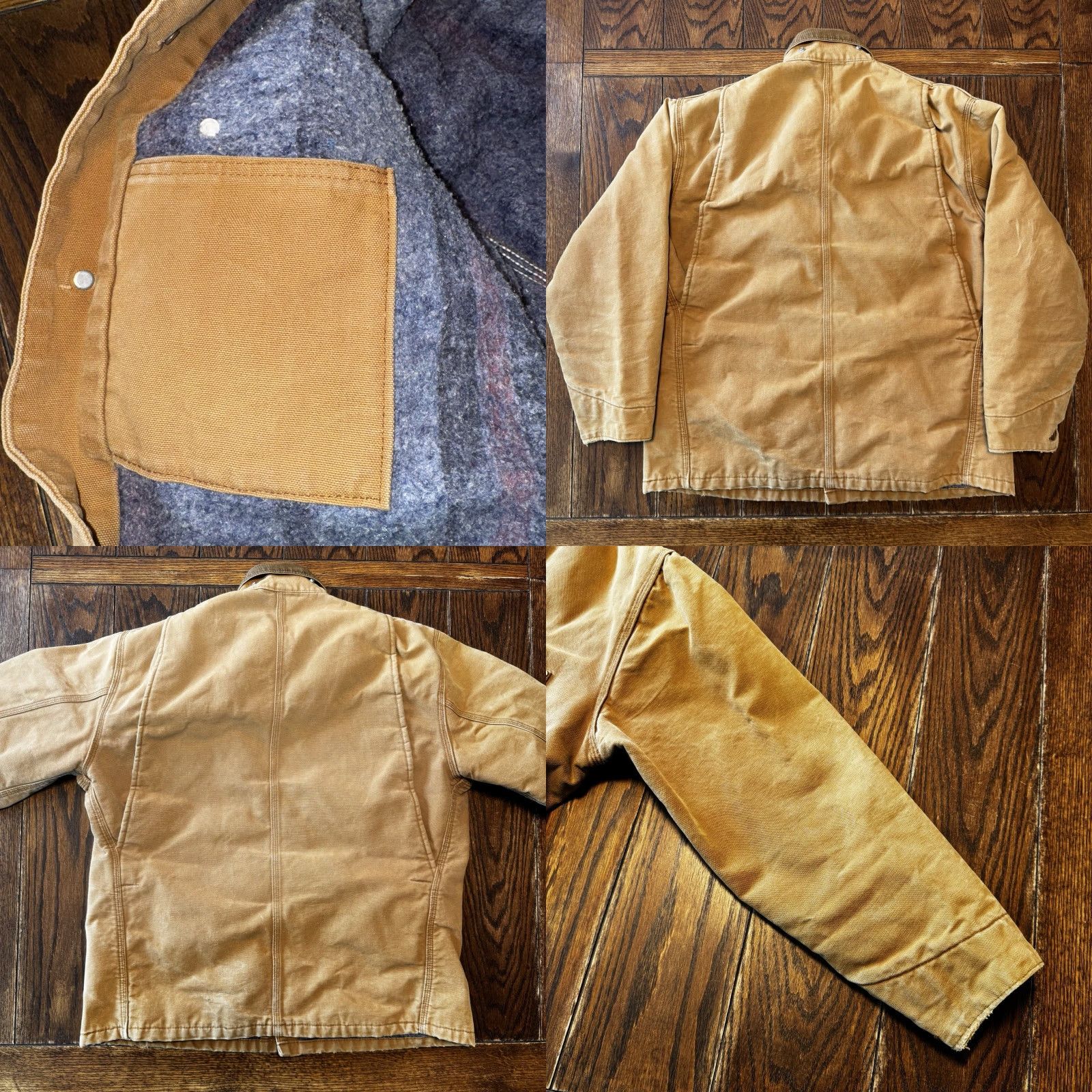Carhartt VINTAGE Carhartt Canvas Work Jacket 44 Brown Blanket Lined 80s 70s Men Regular Size 44 Jacket Size US S / EU 44-46 / 1 - 8 Thumbnail