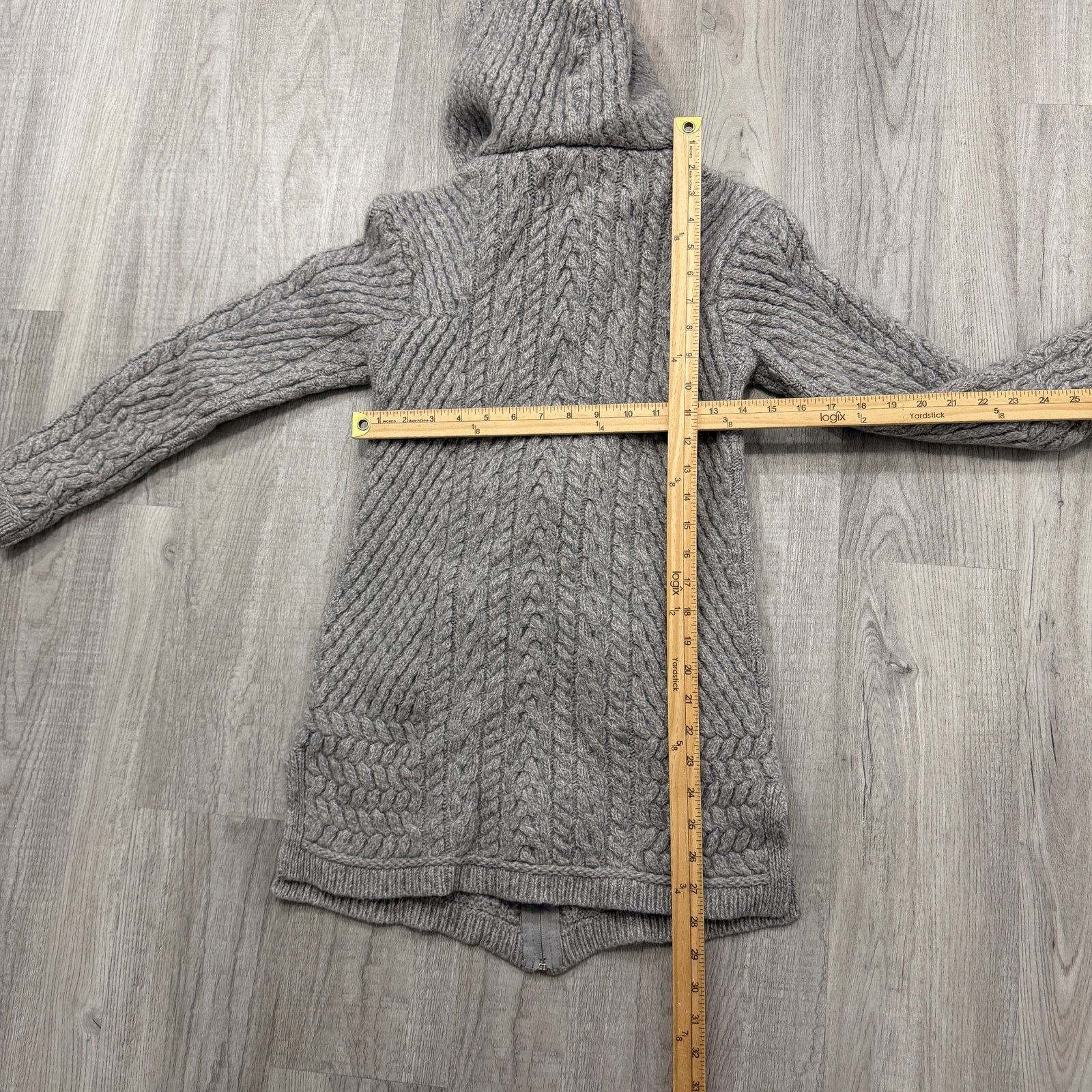 Other Original Aran Co Knit Coat Cardigan XS 100% Merino Wool Size XS / US 0-2 / IT 36-38 - 9 Thumbnail
