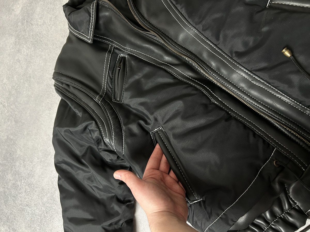 Vera Pelle Vintage Vera Pelle leather with nylons bombers jacket 00s Size US L / EU 52-54 / 3 - 7 Thumbnail