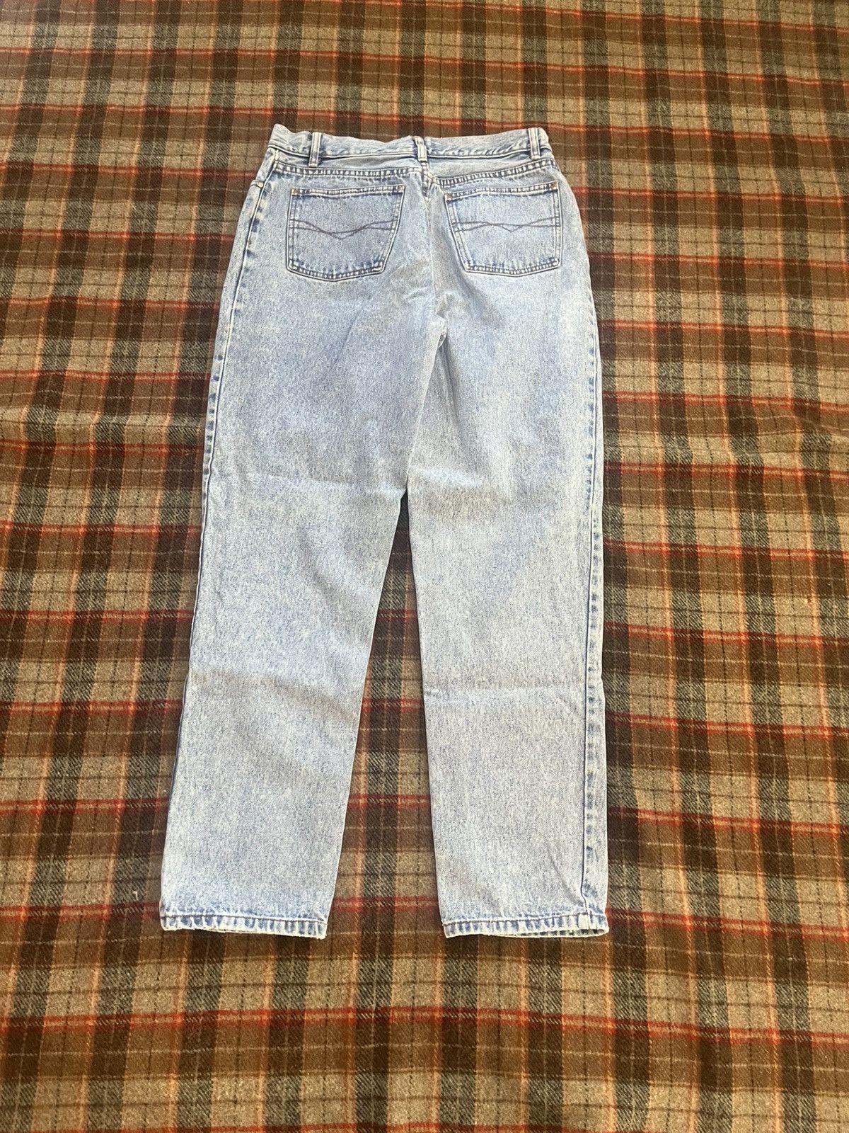 Anchor Blue Vintage 90’s Light Washed Anchor Blue Loose Denim Jeans 13 Size 32" / US 10 / IT 46 - 7 Thumbnail