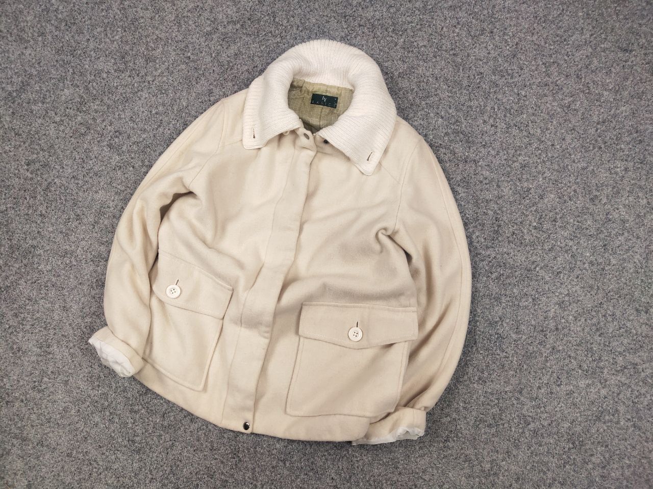 Japanese Brand Vtg 90's IY Basics by Issey Miyake Japan Wool Coat Jacket Size M / US 6-8 / IT 42-44 - 3 Thumbnail