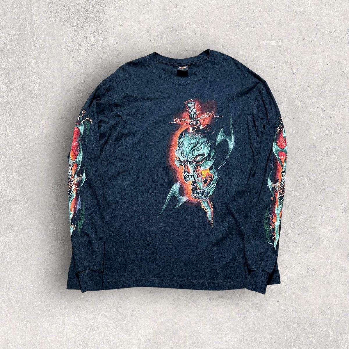 Other Hot Leathers Skull long sleeve tee Size US L / EU 52-54 / 3 - 1 Thumbnail