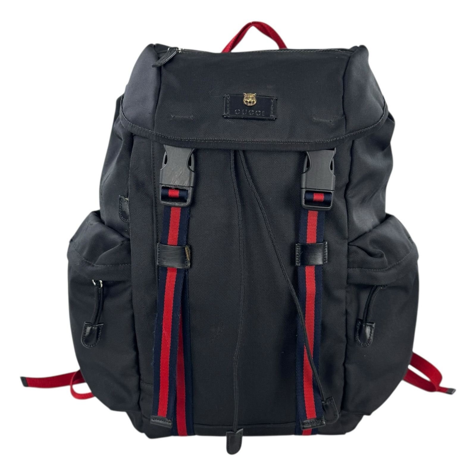 Gucci Gucci Large Canvas Backpack Size ONE SIZE - 1 Thumbnail