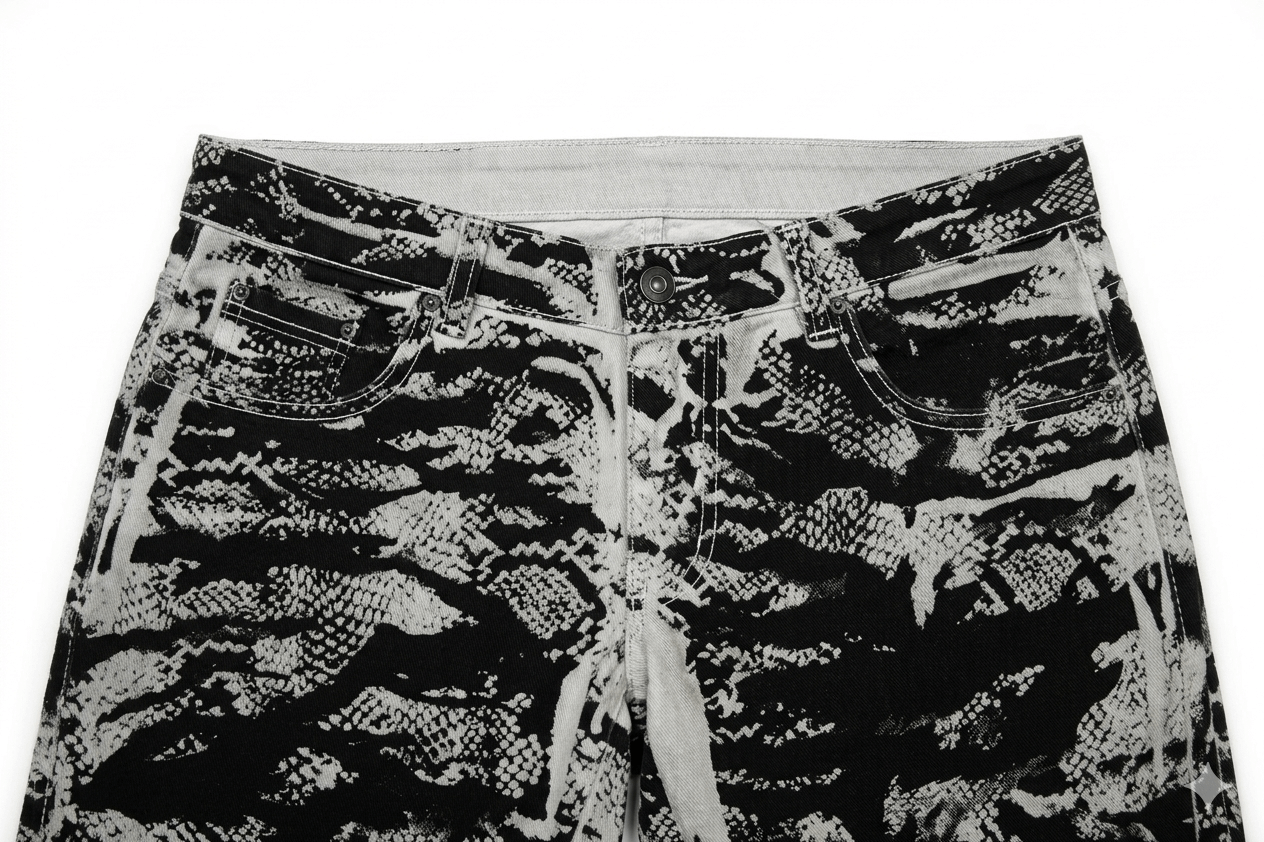 Diesel Black Gold ARCHIVE Diesel Black Gold Snakeskin Print Skinny Jeans Size US 28 / EU 44 - 3 Thumbnail