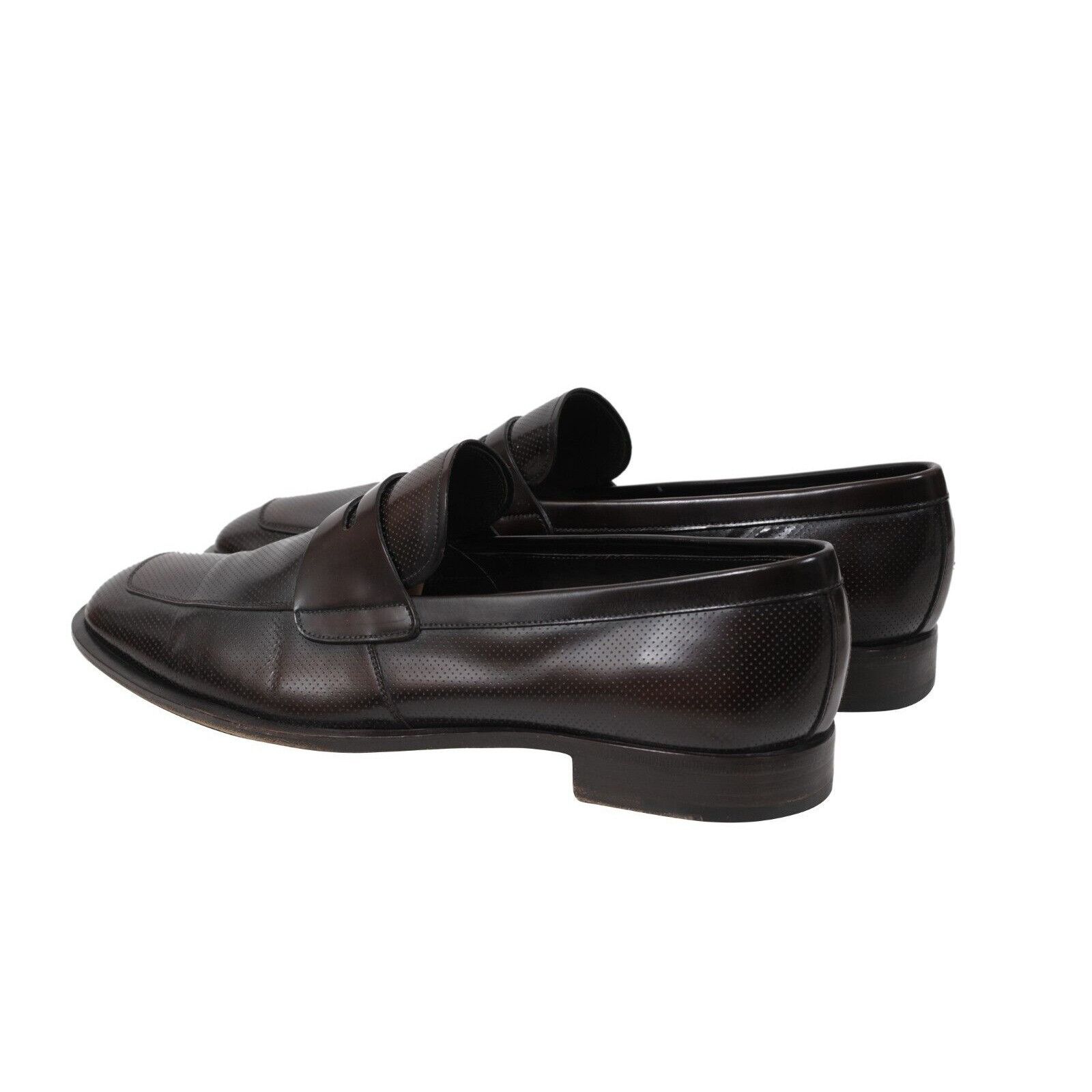 Prada Penny Loafers Brown Calfskin Leather - 02064 Size US 9.5 / EU 42-43 - 5 Thumbnail