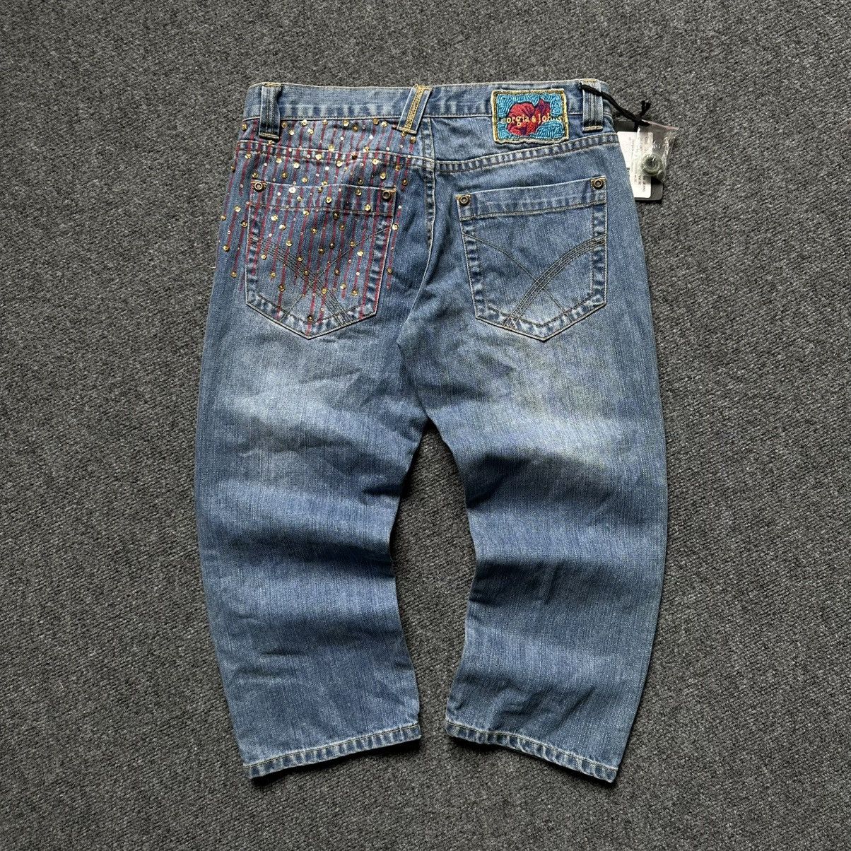 If Six Was Nine VTG Women’s Capri Jeans Ciorgia Johns Size 42 00s USA Hype Size 28" / US 6 / IT 42 - 7 Thumbnail