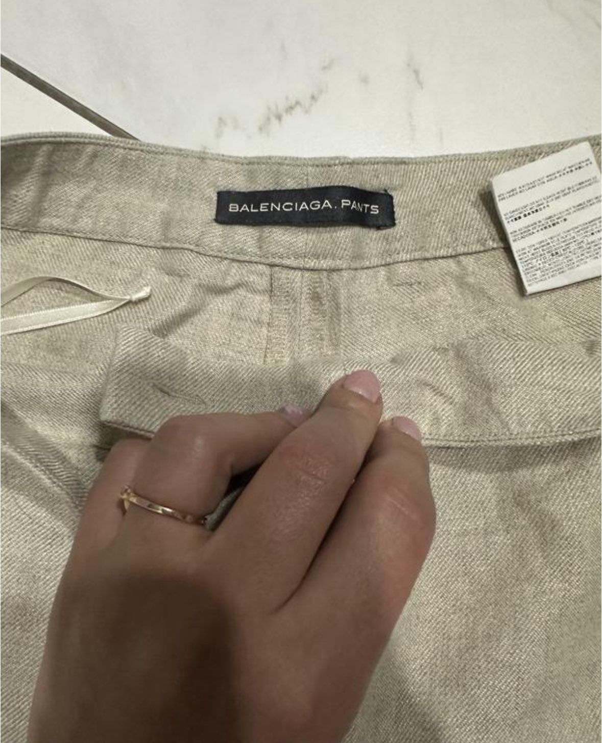 Balenciaga Balenciaga Paris Linen Pants Size 27" / US 4 / IT 40 - 4 Thumbnail