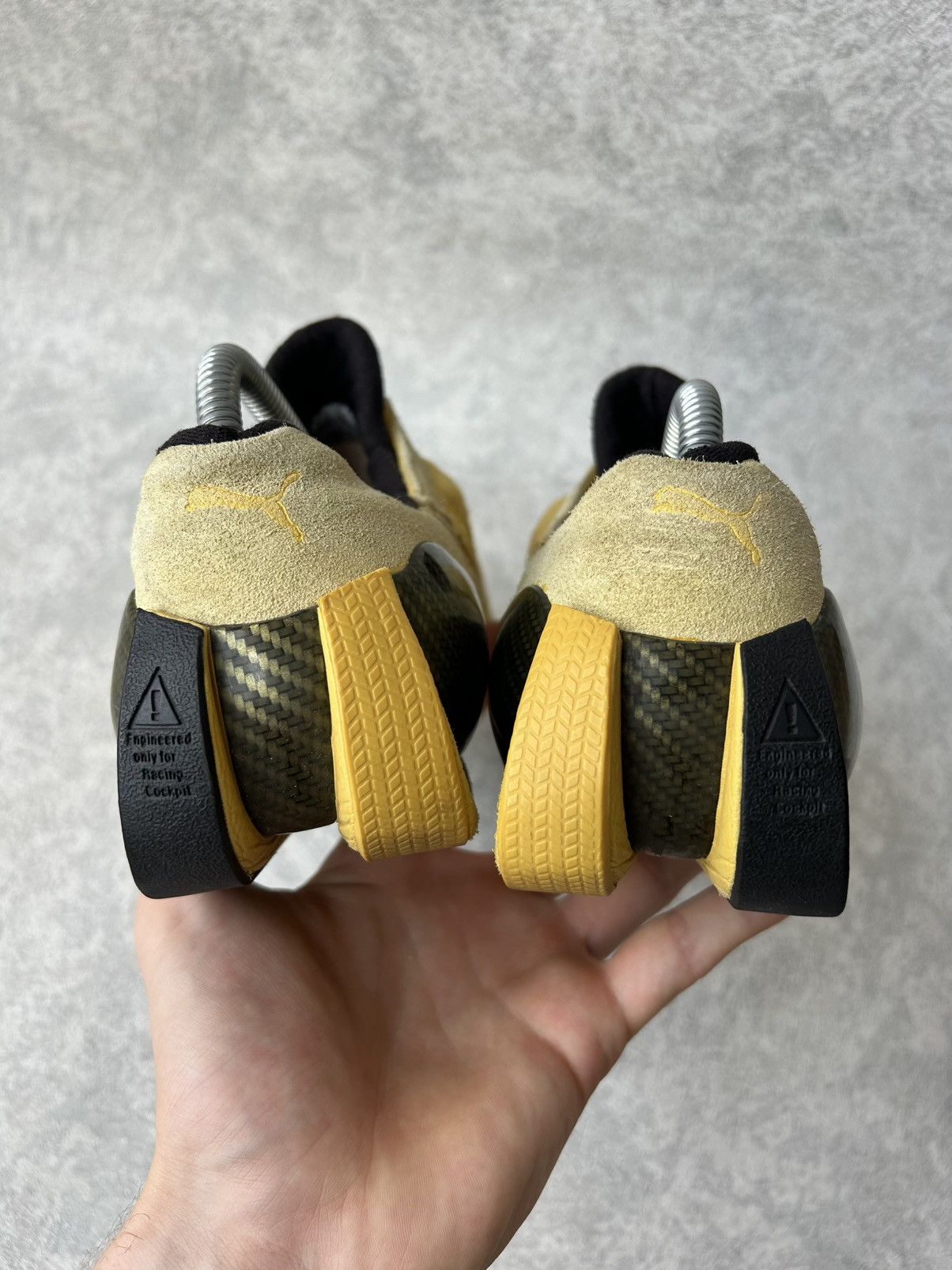 Puma Vintage Sample Puma Ferrari Yellow Racing Trainers Size US 9 / EU 42 - 8 Thumbnail