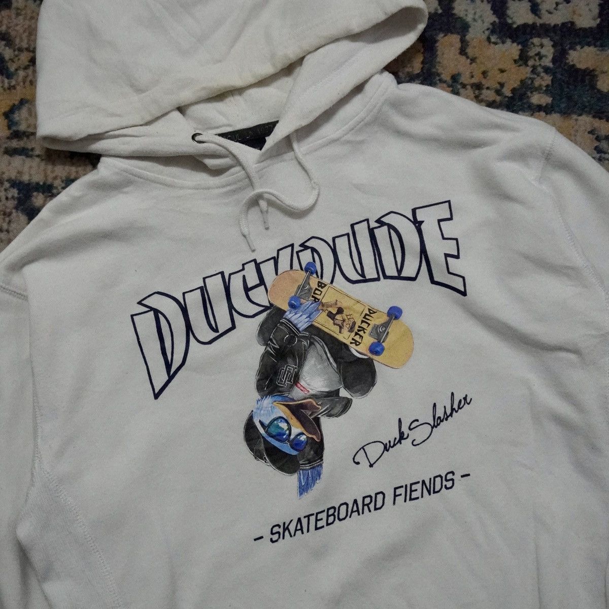 Japanese Brand B one soul duck dude skateboards guy hoodie streetwear Size US L / EU 52-54 / 3 - 1 Thumbnail