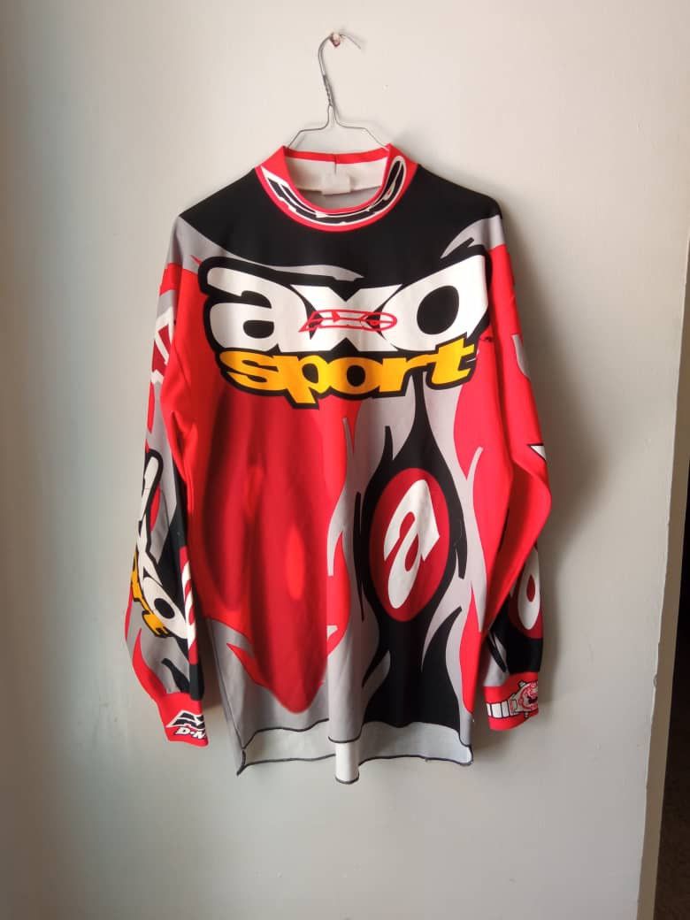 Gear for Sports Vintage 90s AXO Sport Jersey Dye MAX AMA PRO Motocross 1995 Size US L / EU 52-54 / 3 - 2 Thumbnail