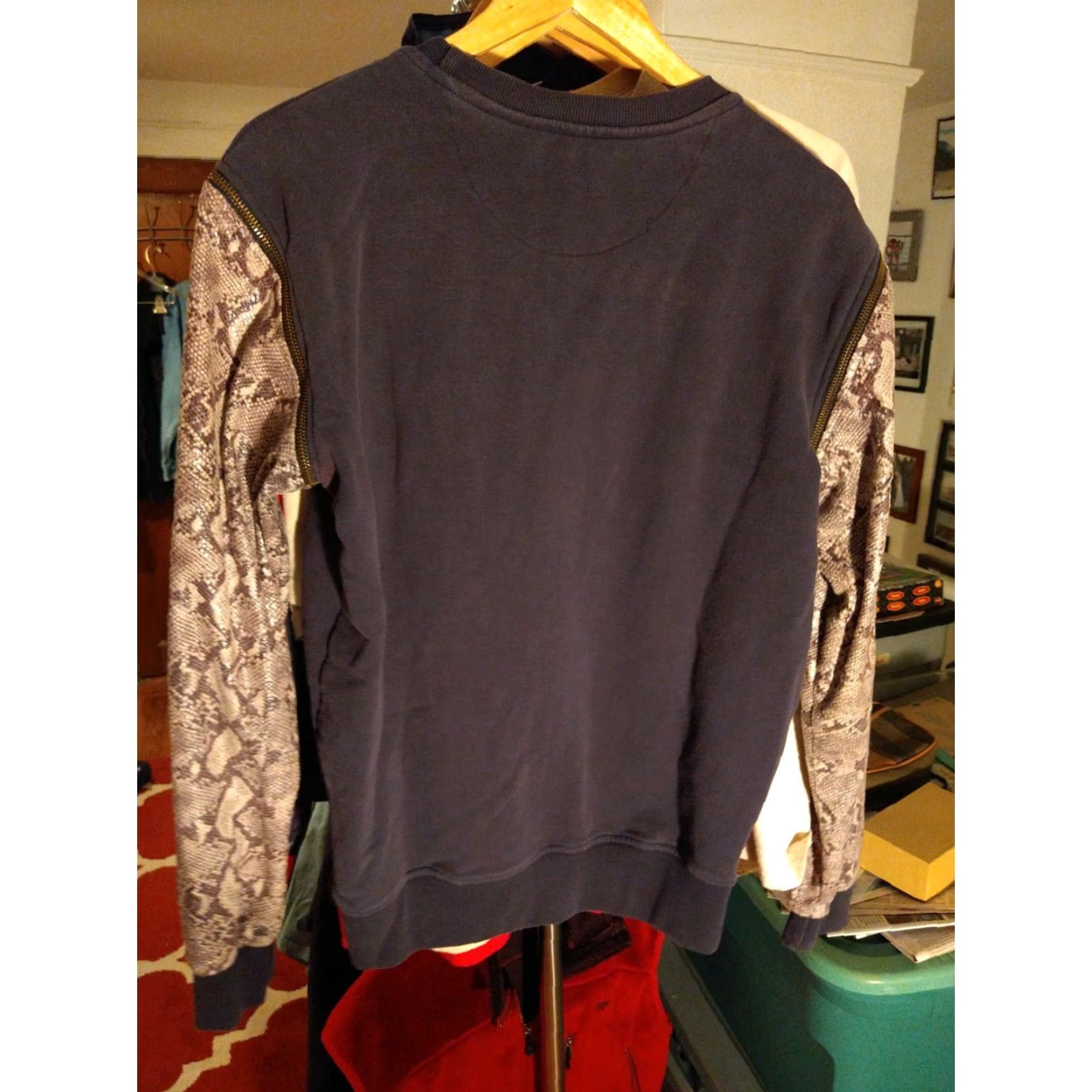 Hudson VINTAGE Hudson Men’s Long Sleeve Sweater Detachable Sleeve Size M Faux Leather Size US M / EU 48-50 / 2 - 5 Thumbnail