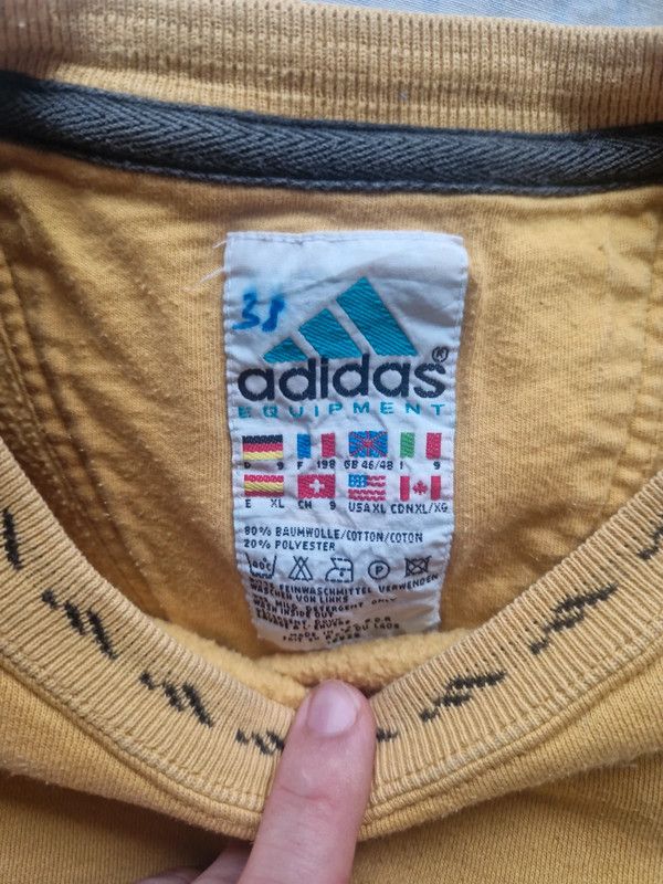 Adidas Vintage Adidas Equipment Size US XL / EU 56 / 4 - 2 Thumbnail