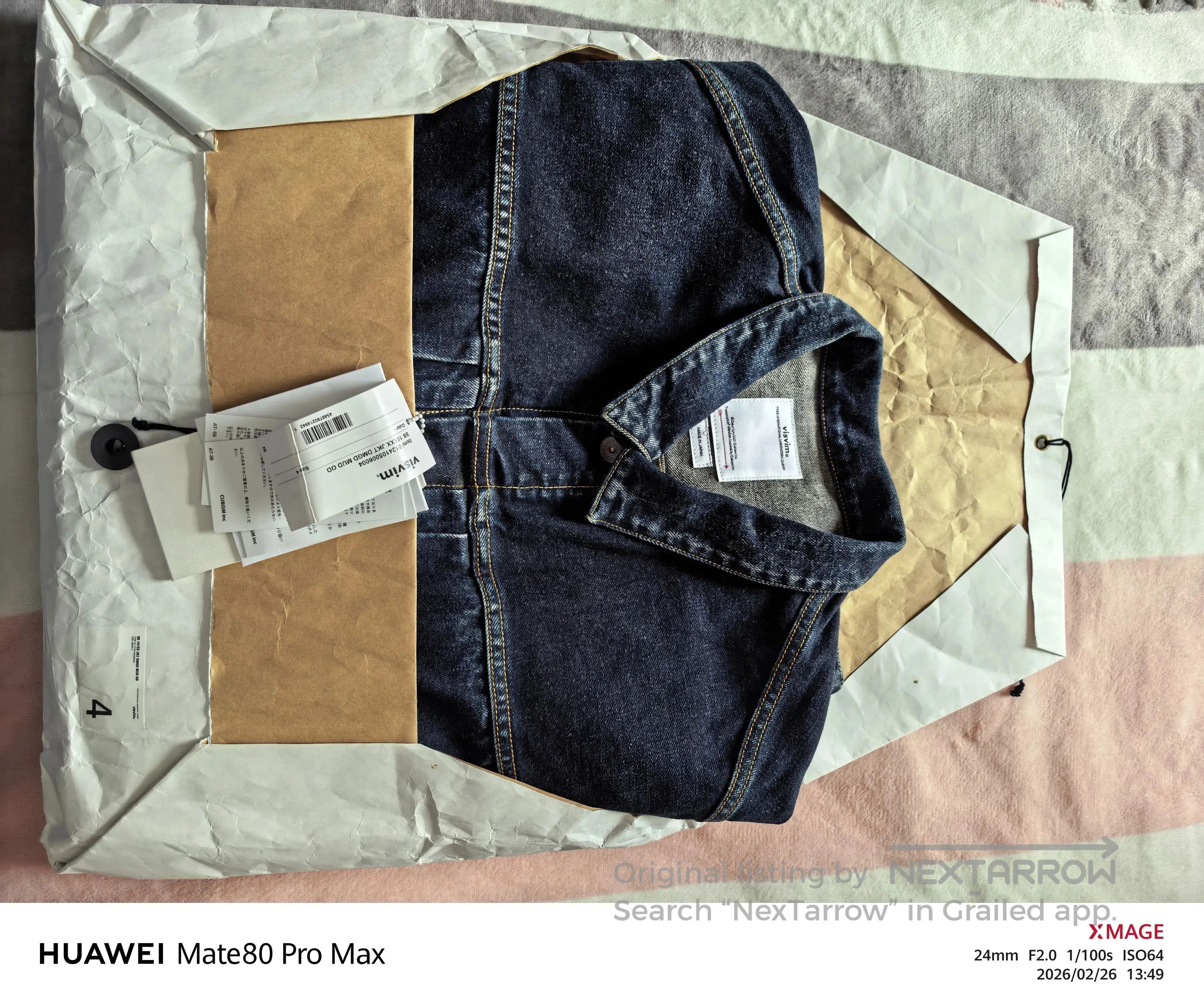 Visvim VISVIM 101XX DMGD MUD Denim Jacket. Size US XL / EU 56 / 4 - 2 Thumbnail