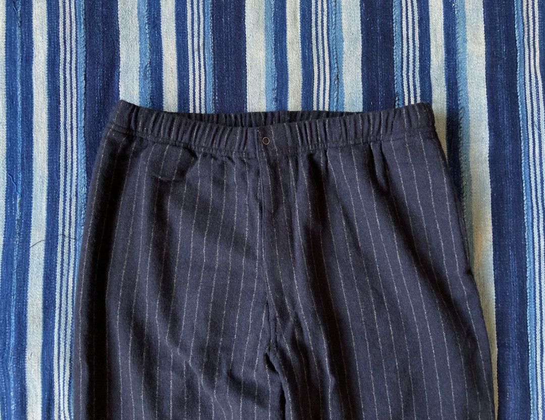 Pilgrim Surf + Supply Pilgrim Wool EasyPT Stripe Navy L Pants Size US 34 / EU 50 - 3 Thumbnail
