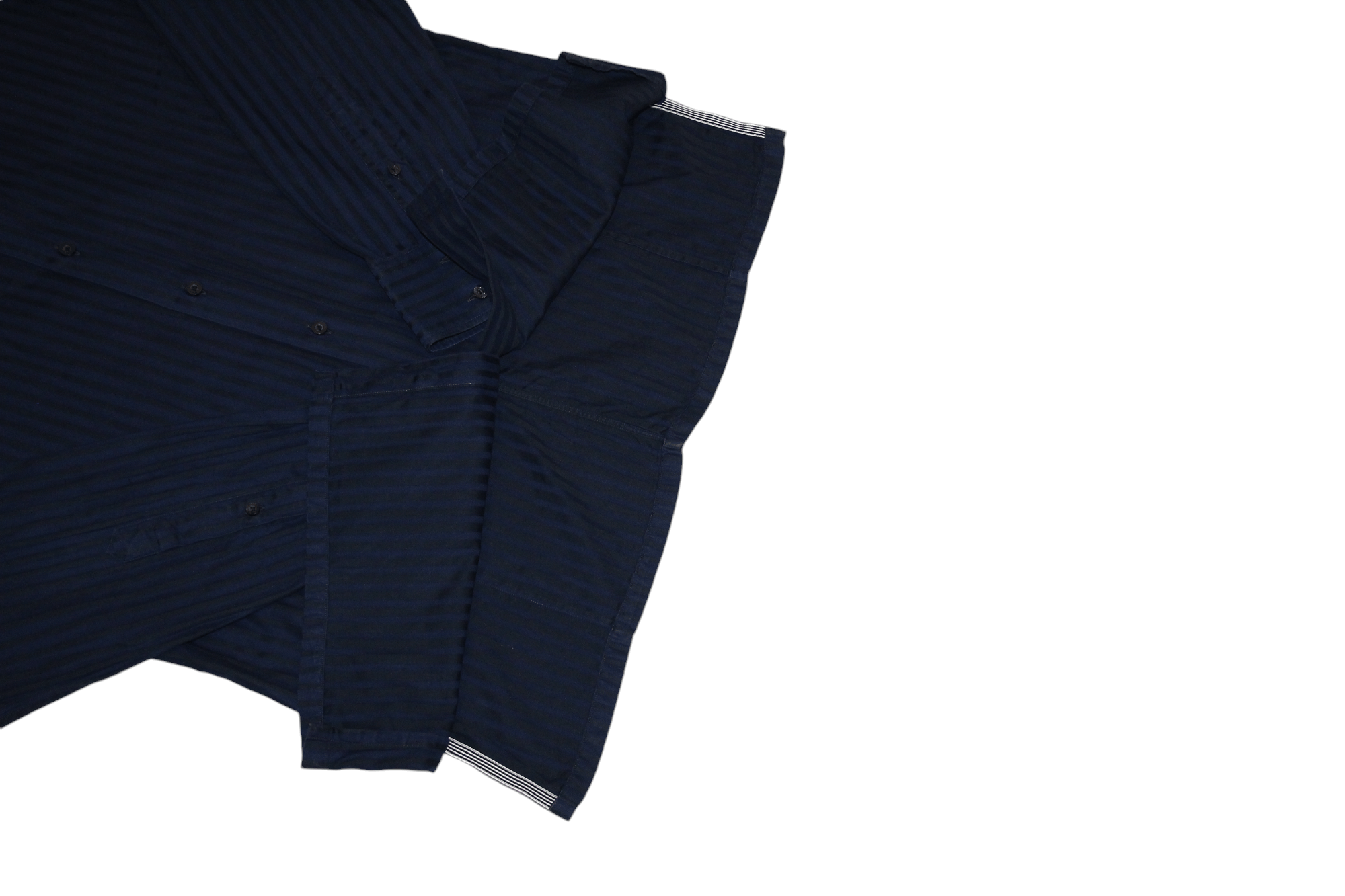 Christian Lacroix × Christian Lacroix Homme Christian Lacroix Homme Essential Striped Cotton Dress Shirt Size 44R - 9 Thumbnail