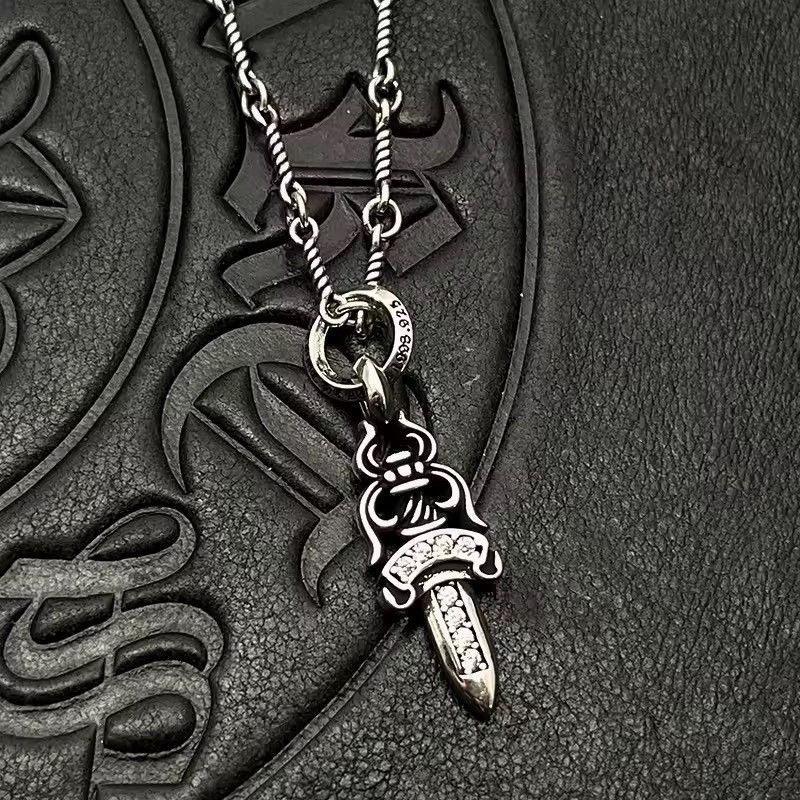Jewelry Punk Skull Vintage Diamond Imitation Trendy Necklace Size ONE SIZE - 3 Thumbnail
