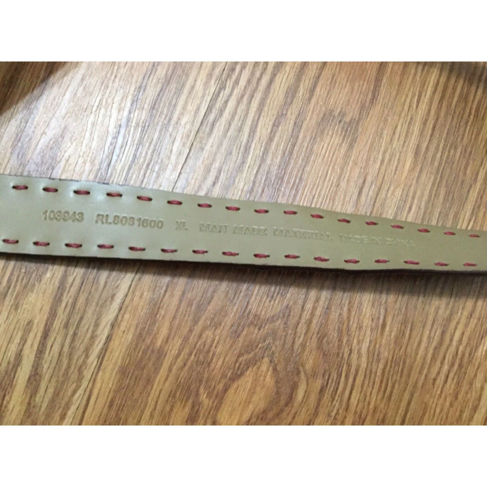 X-LARGE WOMEN'S RED DRESS BELT XL MAN MADE WITH RED BUCKLE Size ONE SIZE - 3 Thumbnail