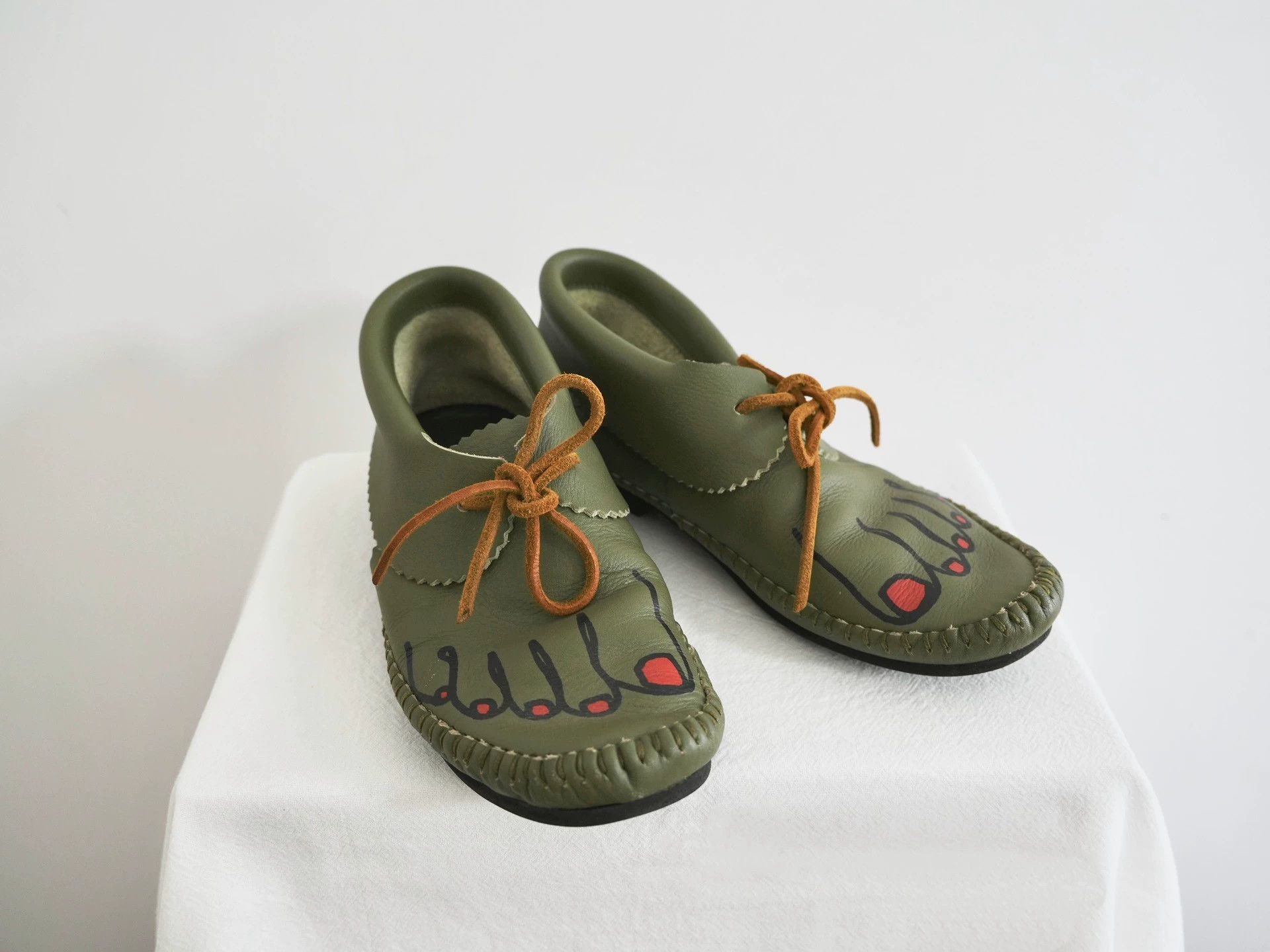 Comme des Garcons Comme des Garçons SS09 Moss Green Cowhide Boots 36-37 Size US 5.5 / IT 35.5 - 2 Thumbnail