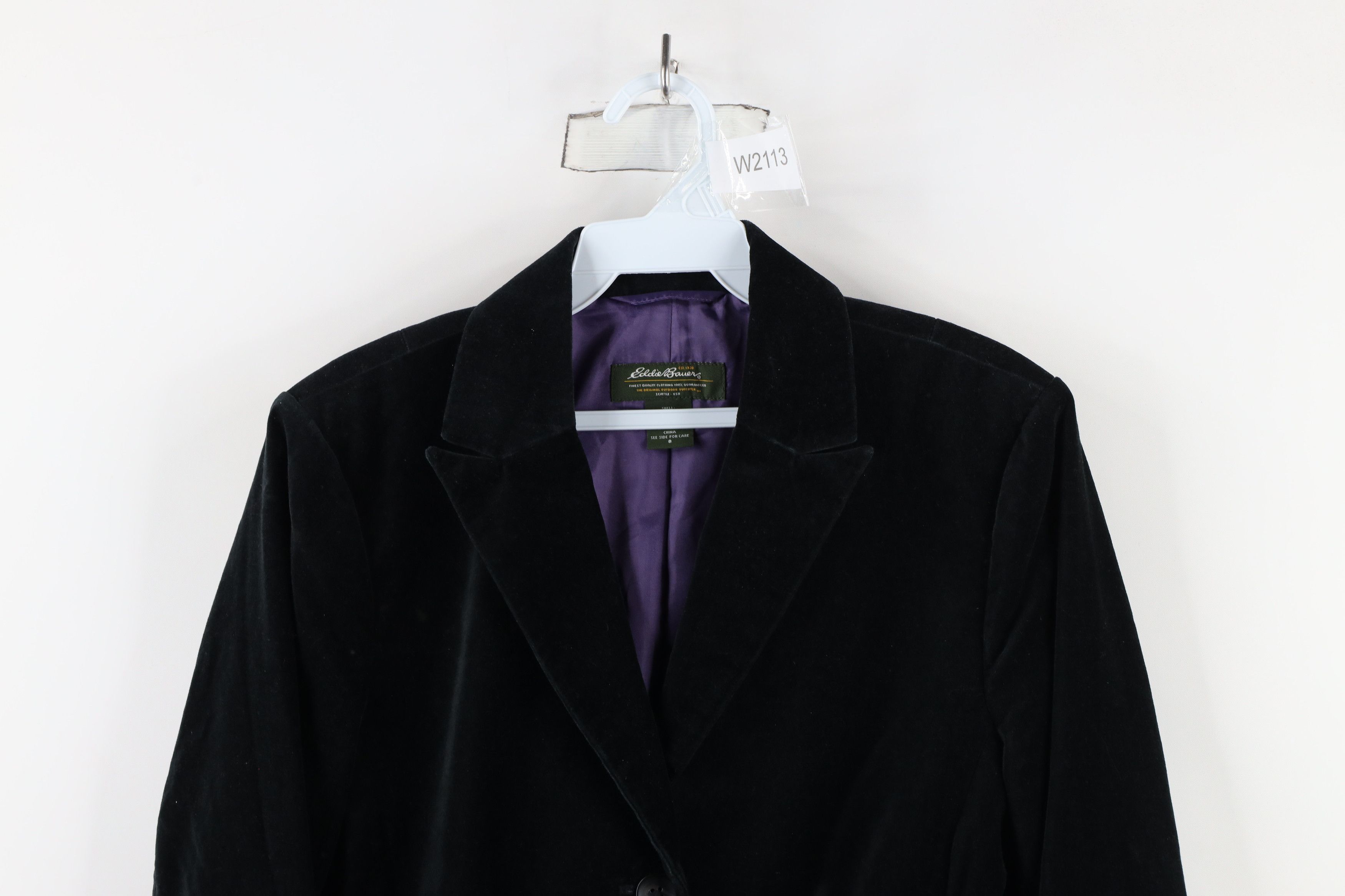 Eddie Bauer × Vintage Vintage Eddie Bauer 3 Button Blazer Jacket Suit Coat Black Size M / US 6-8 / IT 42-44 - 2 Thumbnail