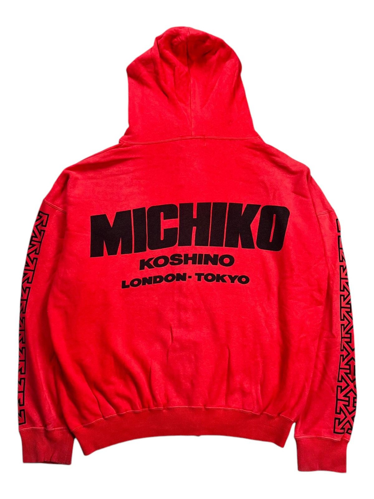 Japanese Brand 1980s Michiko London - Airport Sign Zip Hoodie Size US M / EU 48-50 / 2 - 1 Thumbnail
