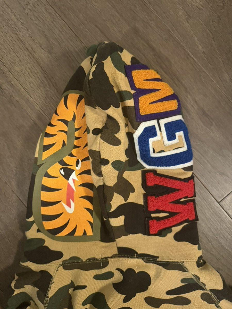 Bape Bape 1st Camo Zip up shark hoodie Size US XXL / EU 58 / 5 - 3 Thumbnail