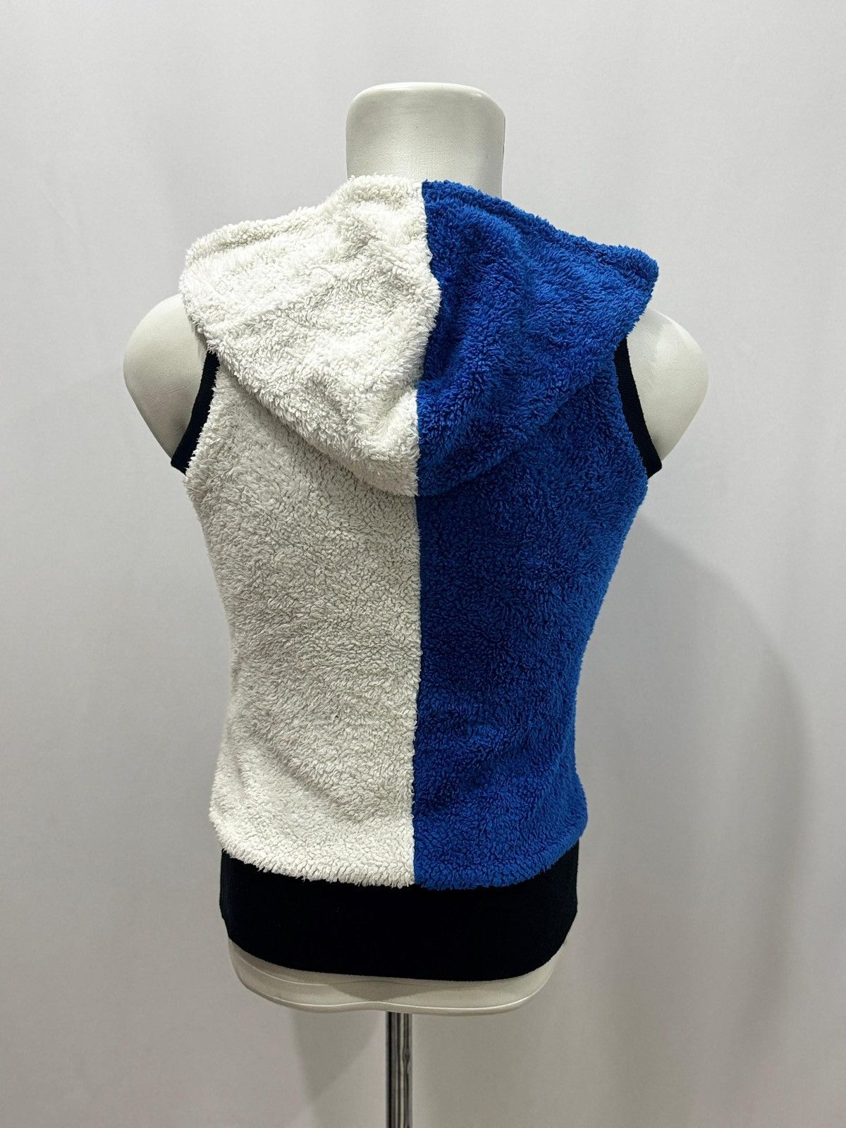Plush Hoodie Fluffy Sleeveless Coat Fleece Jacket Womens