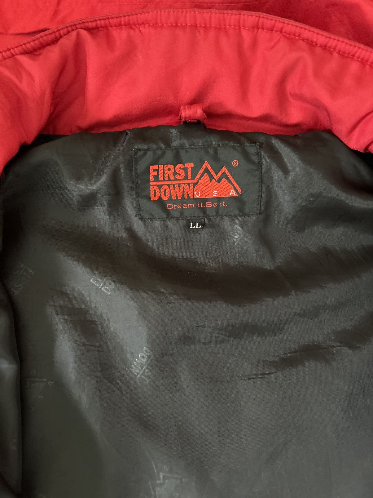 Japanese Brand FIRST DOWN Vintage Hooded Down Jacket Size US L / EU 52-54 / 3 - 12 Thumbnail