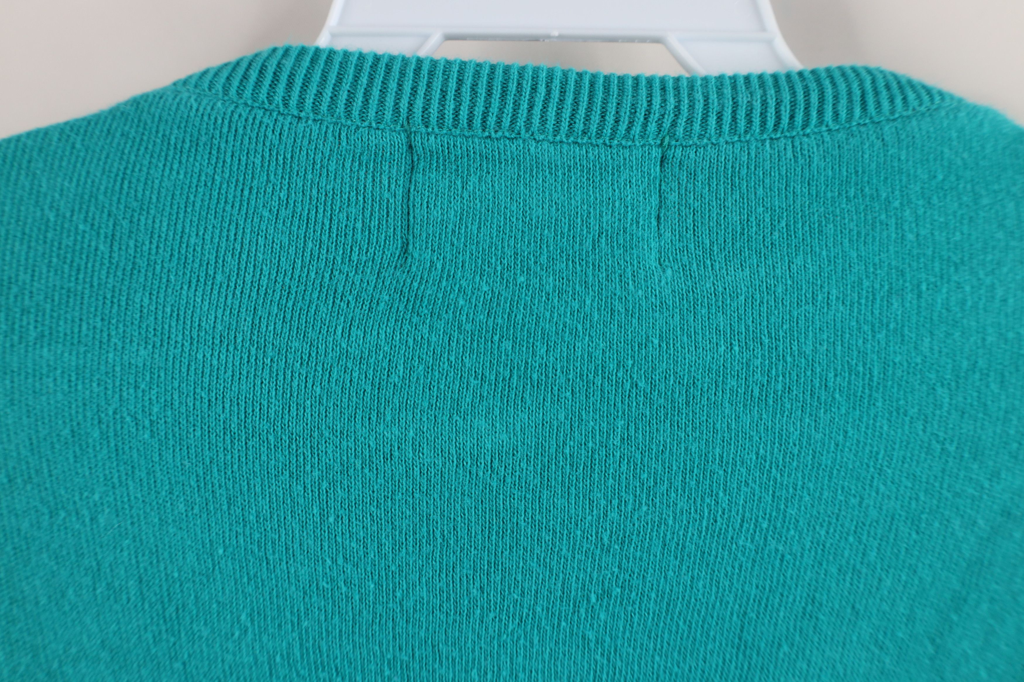 Vintage Vintage 80s 90s GM Chevrolet Knit V-Neck Sweater Teal USA Size US XL / EU 56 / 4 - 10 Thumbnail