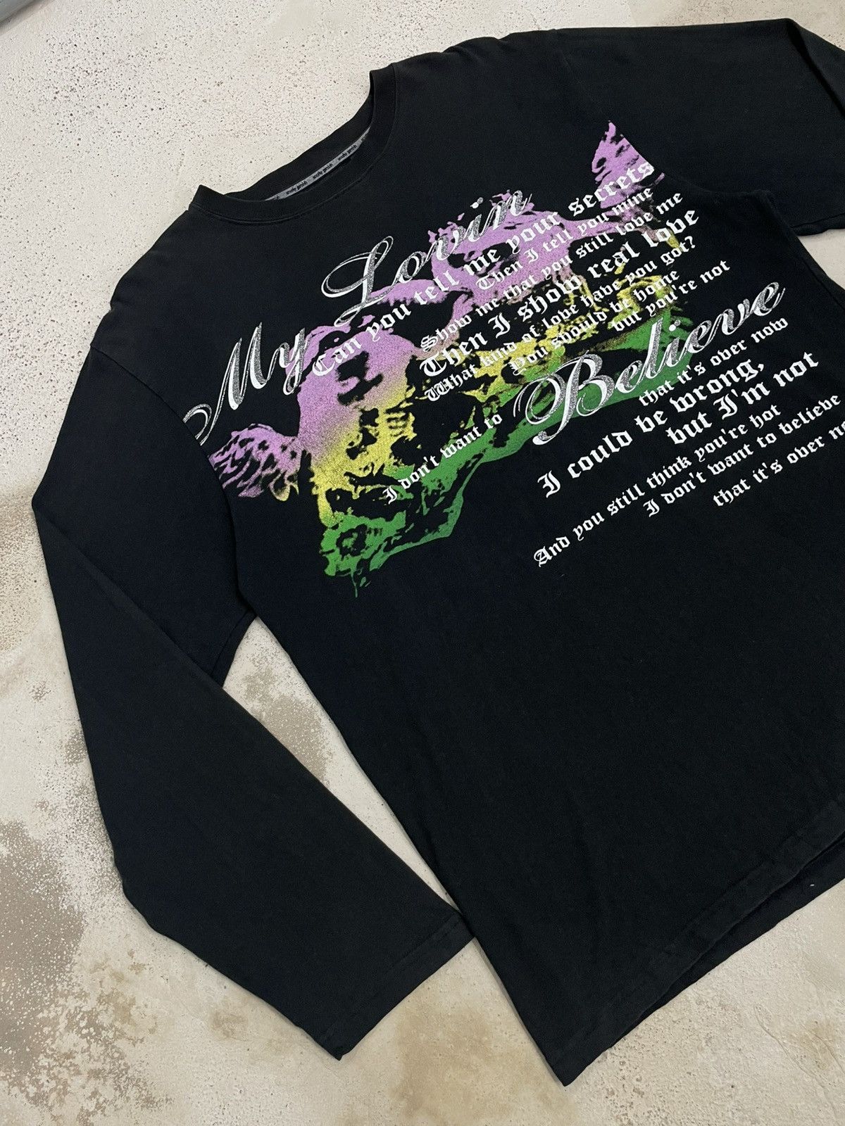 14th Addiction Smoky Garnish Y2K My Lovin Secret Wording Poem Size US XXL / EU 58 / 5 - 4 Thumbnail