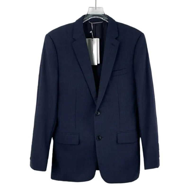 Dior Dior Women's Dark Blue Wool Jacket 0089 Size L / US 10 / IT 46 - 1 Thumbnail