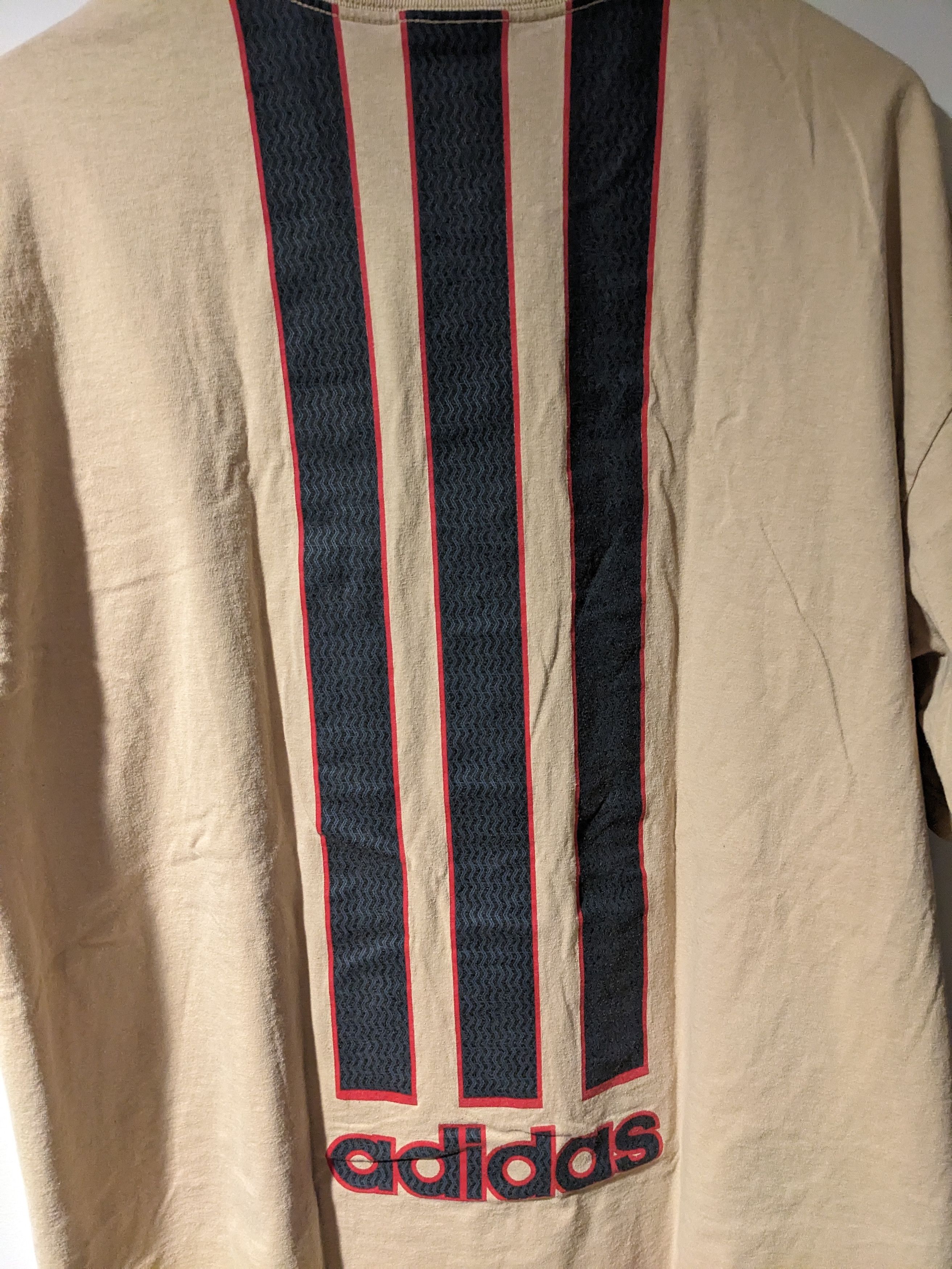 Adidas × Vintage Vintage Y2K Adidas Spell Out Center Three Stripes T-Shirt Size US XXL / EU 58 / 5 - 6 Thumbnail