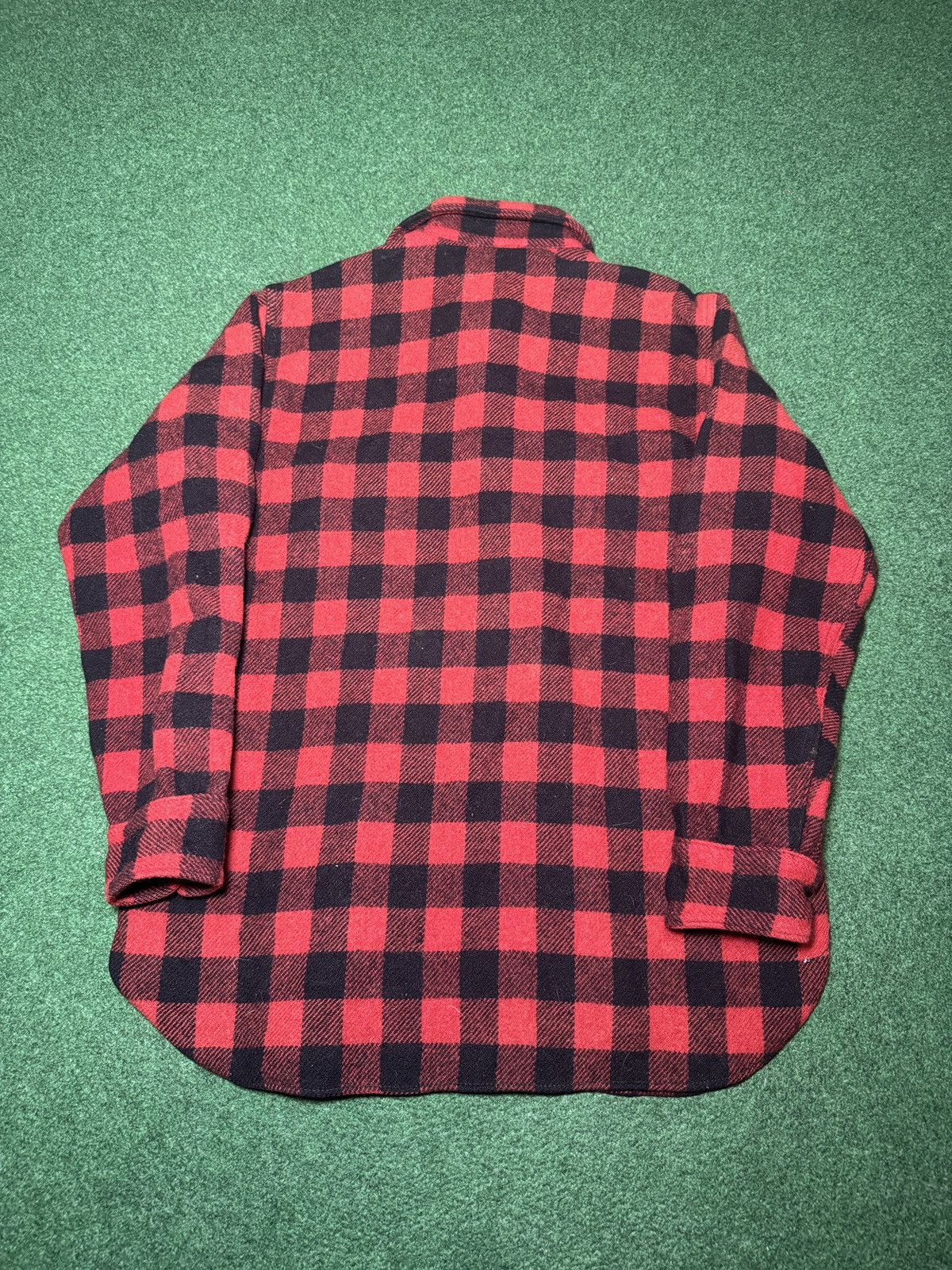 Woolrich Woolen Mills Vintage 40s Woolrich Cat Eye Wool Buffalo Plaid Large Shirt Size US L / EU 52-54 / 3 - 4 Thumbnail