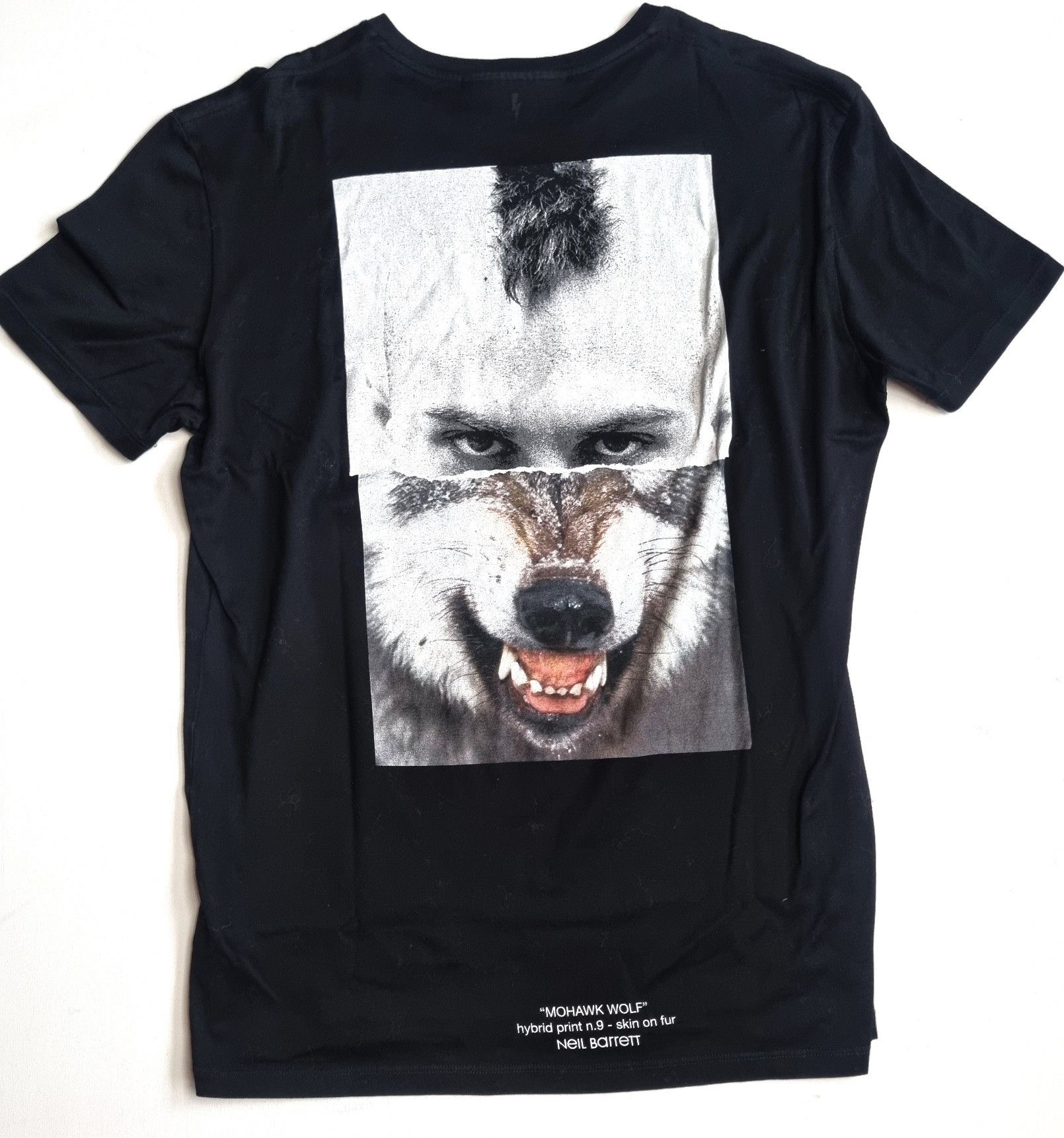 Neil Barrett Neil Barrett Mohawk Wolf Graphic T-Shirt Size US M / EU 48-50 / 2 - 2 Thumbnail