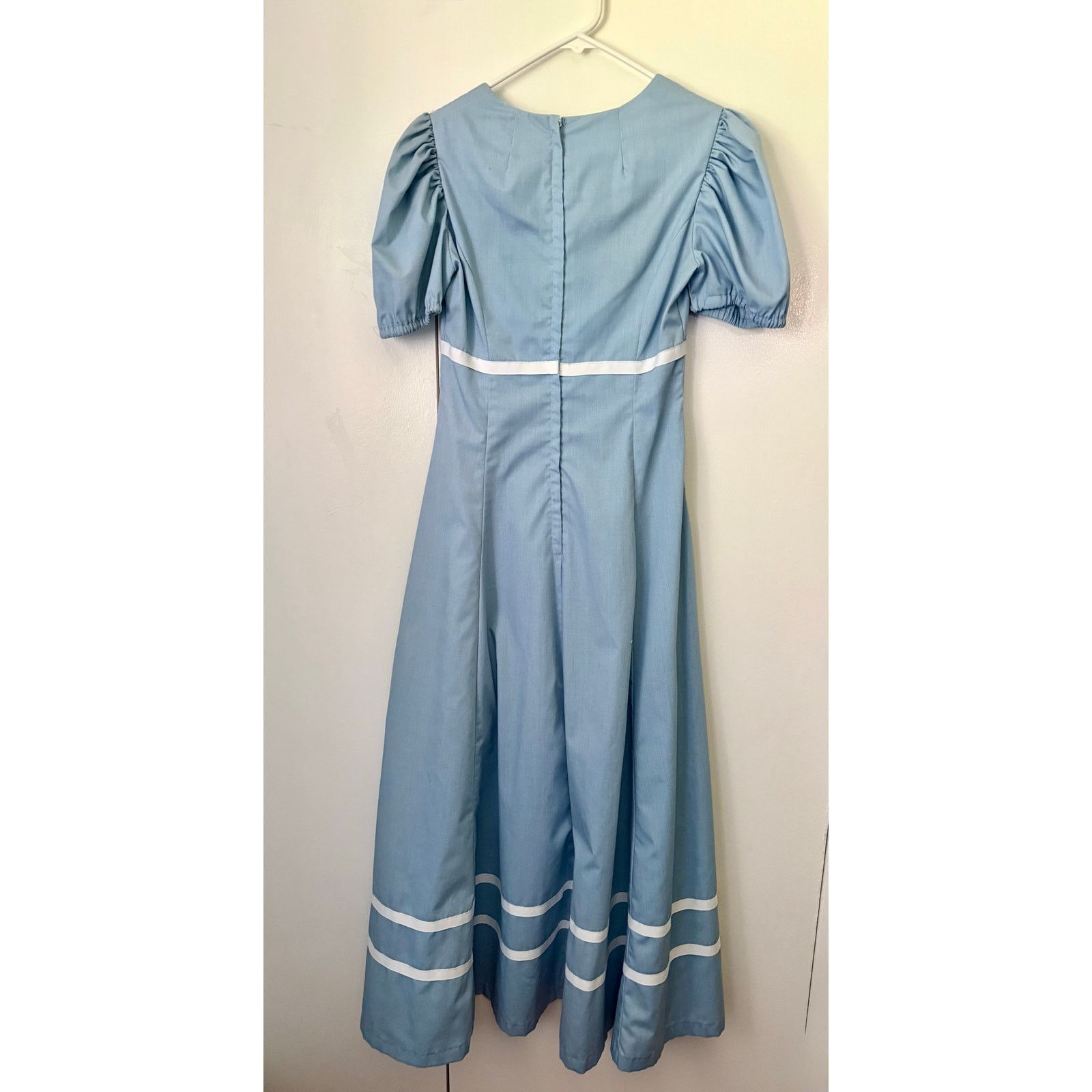 Vintage Vintage Blue Empire Waist Puff Sleeve Prairie Dress X-Small Size XS / US 0-2 / IT 36-38 - 3 Thumbnail