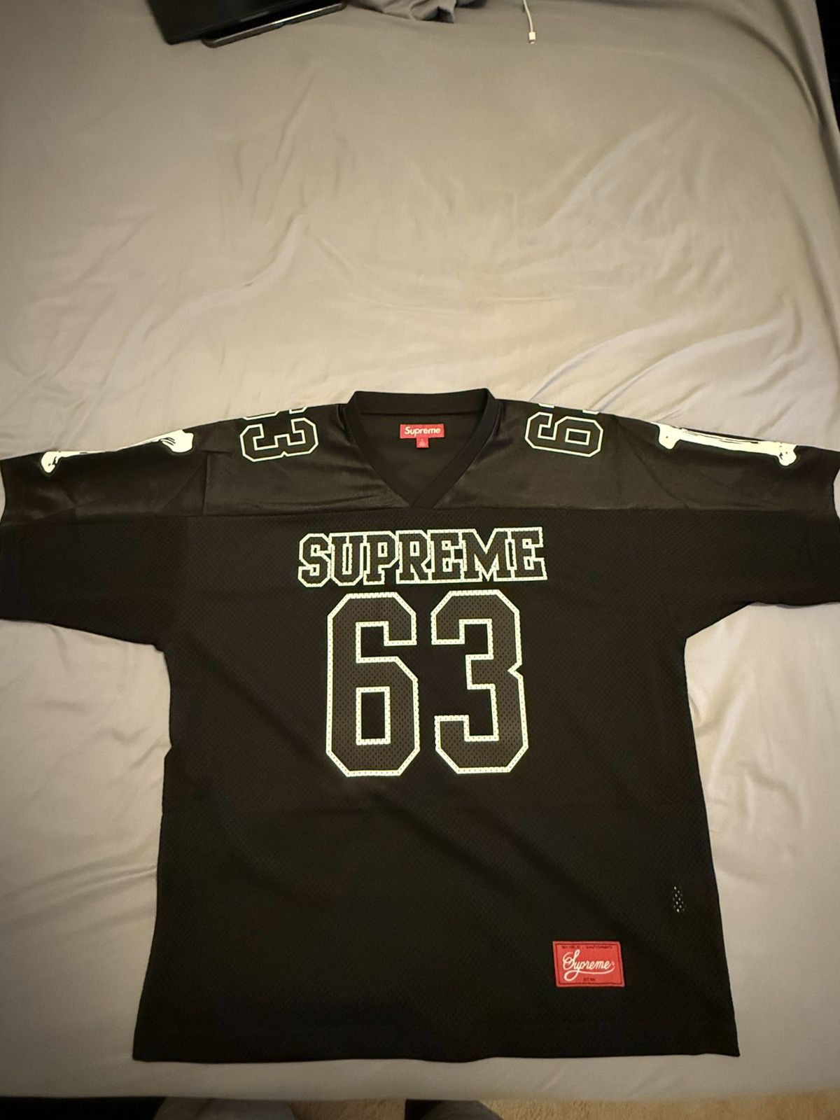 Supreme Bones Football Jersey Black Large INHAND
