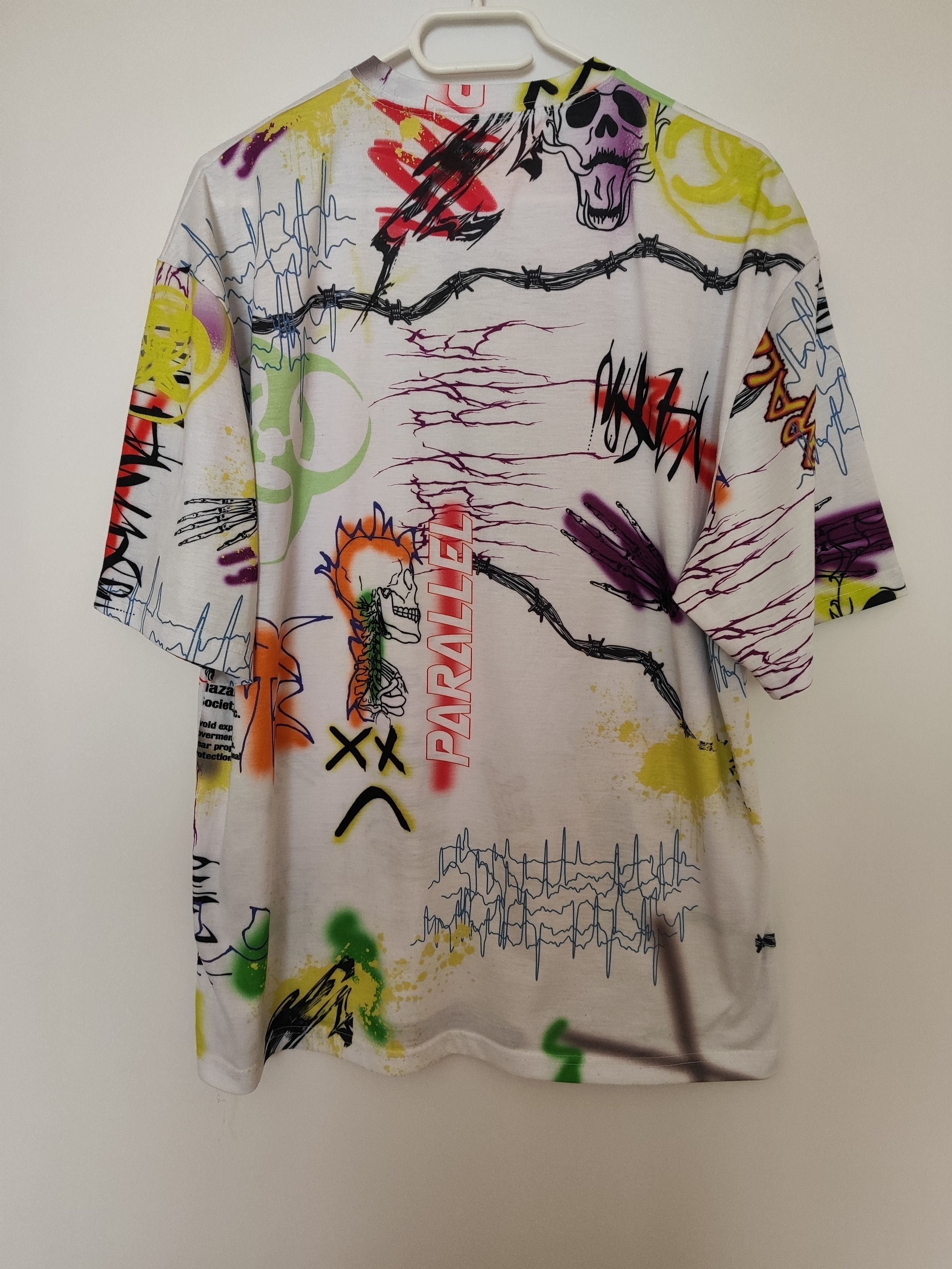Jaded London Jaded London "Parallel" Graphic All Over Print T-Shirt Rare Size US M / EU 48-50 / 2 - 3 Thumbnail