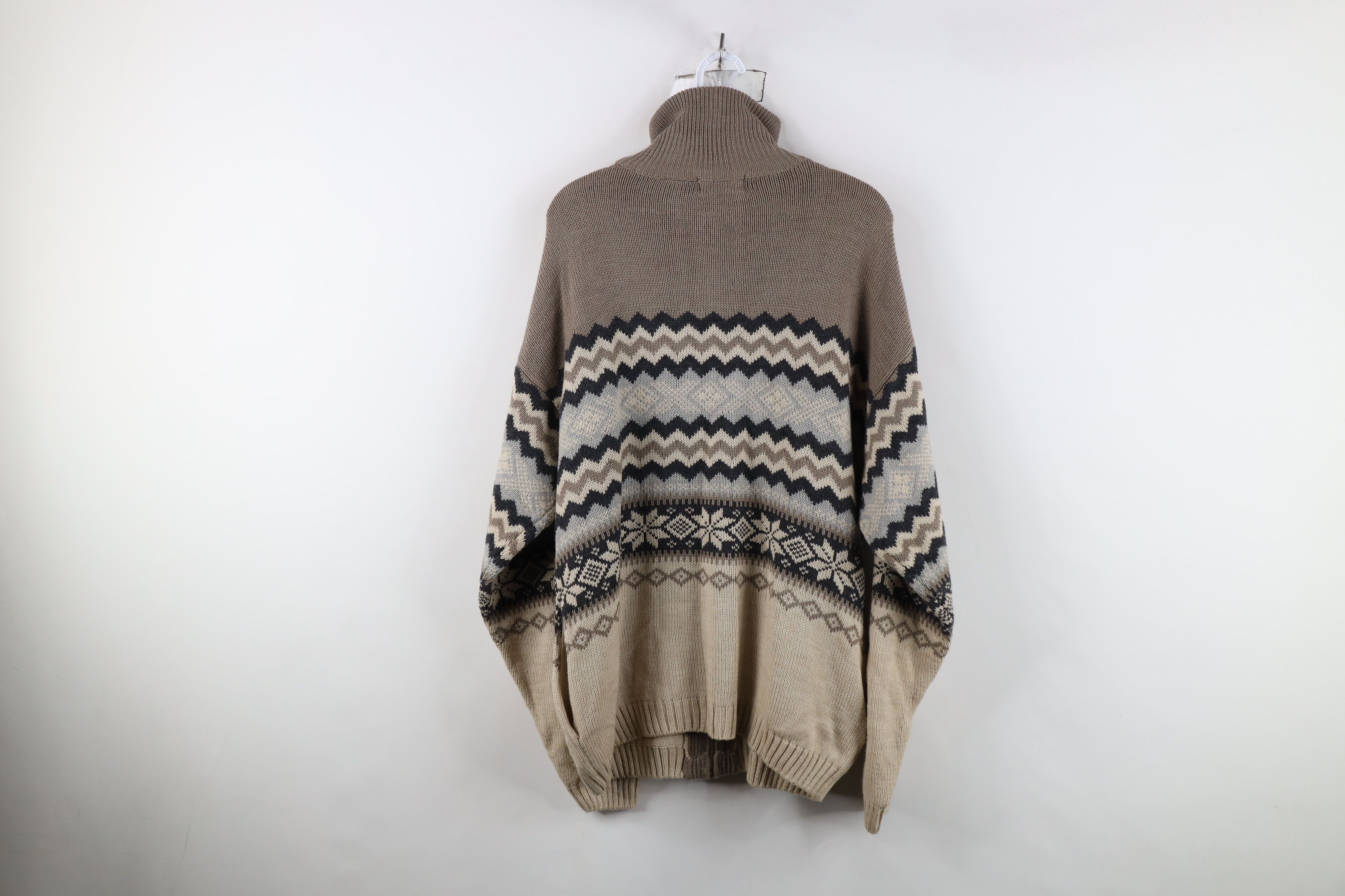 Vintage Vintage 90s Streetwear Knit Full Zip Cardigan Sweater Size US L / EU 52-54 / 3 - 10 Thumbnail