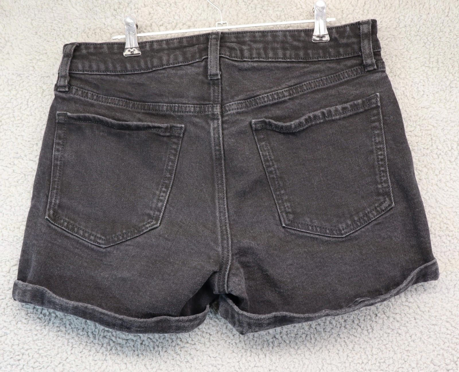 Old Navy Old Navy High Rise OG Straight Cut Off Shorts 10 Black W30 Size 32" / US 10 / IT 46 - 6 Thumbnail
