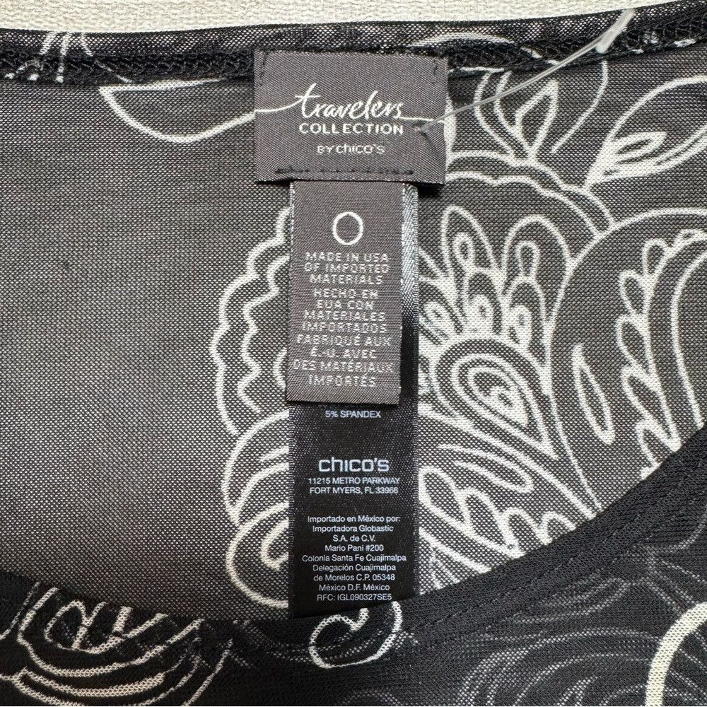 Chicos New Chico's Travelers 3/4 Sleeve Tunic Size 0 US S Size S / US 4 / IT 40 - 7 Thumbnail