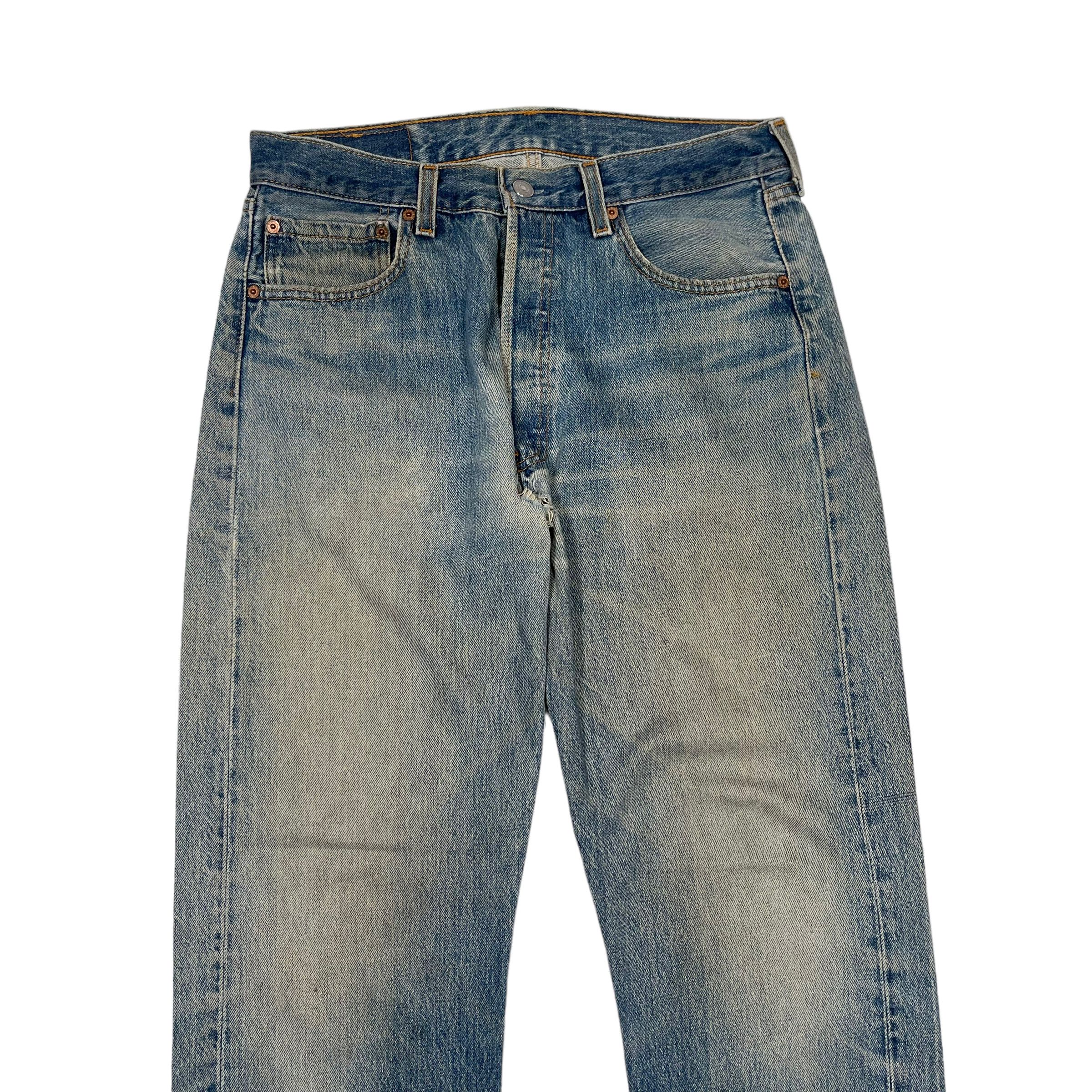 Levi's × Levi's Vintage Clothing × Vintage Vintage 1990s Levi's 501 Light Washed Classic Denim Pants Size US 31 - 5 Thumbnail