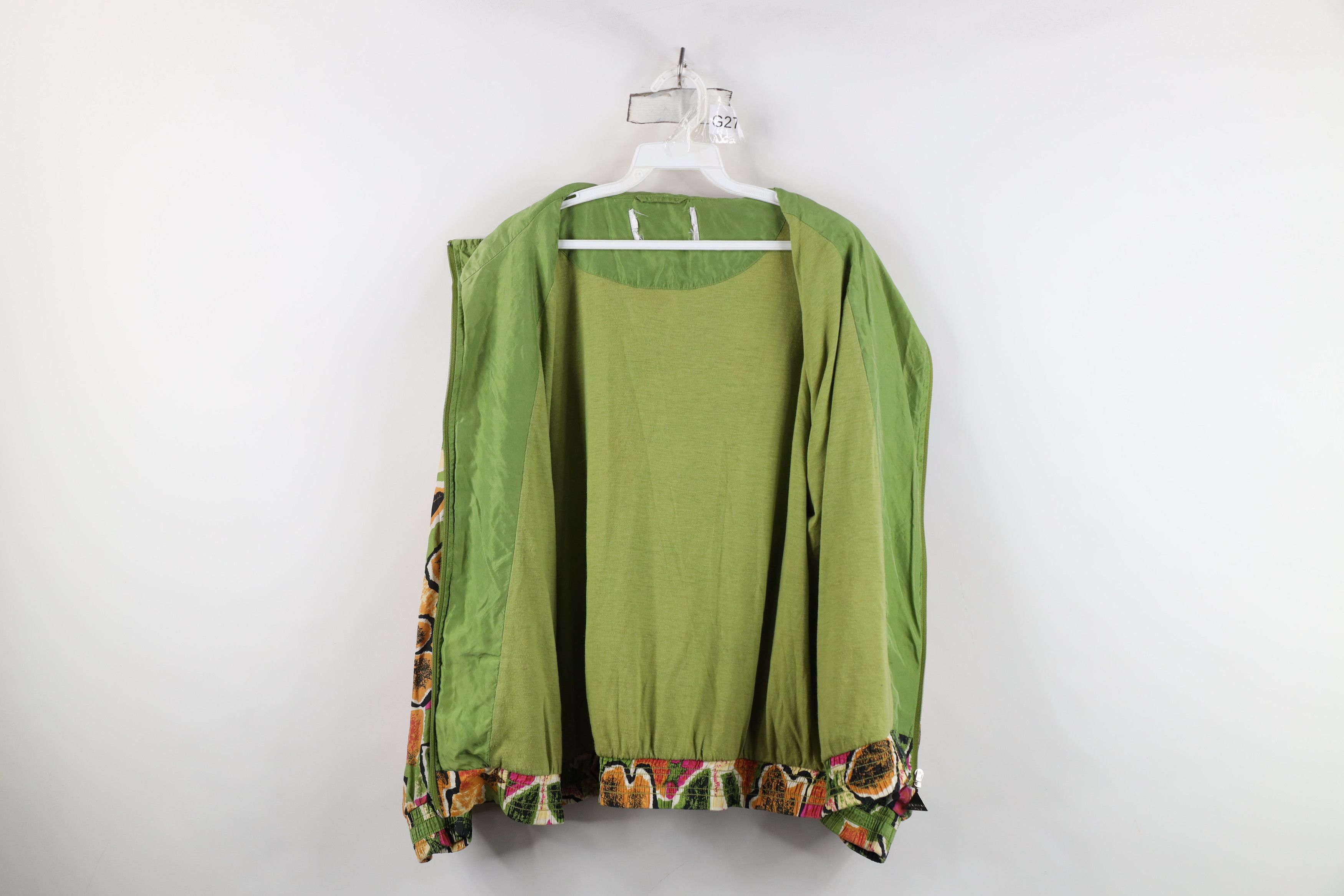 Vintage Vintage 90s Streetwear Nature Leaf Silk Bomber Jacket Size XXL / US 16-18 / IT 52-54 - 12 Thumbnail