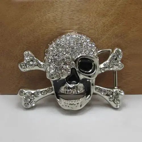 Other Rhinestones skull belt buckle ( no belt ) Size ONE SIZE - 1 Thumbnail
